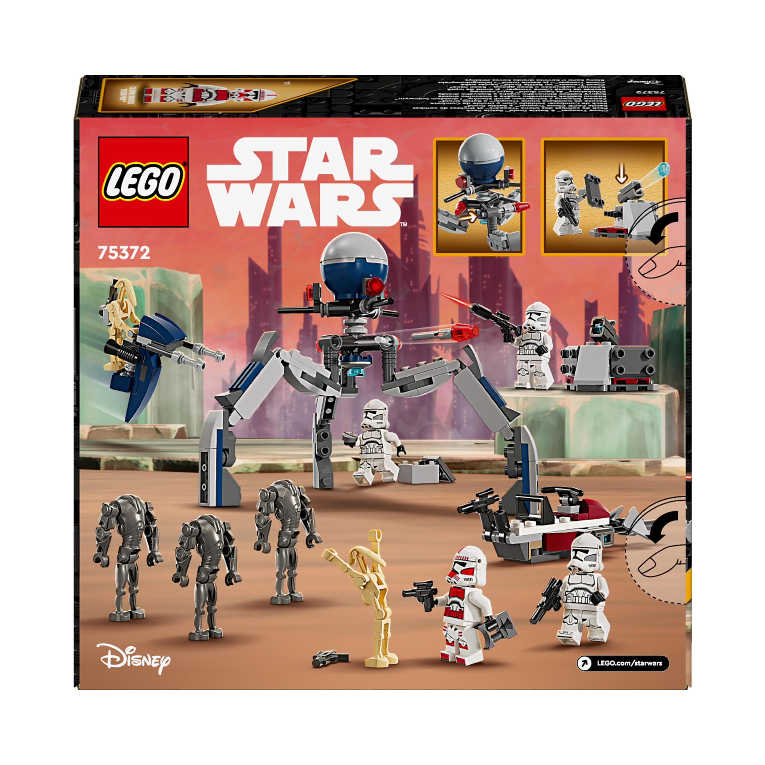 LEGO Star Wars Clone Trooper &amp; Battle Droid Battle Pack – Bauspielzeug-Spielset für Kinder ab 7 Jahren 7