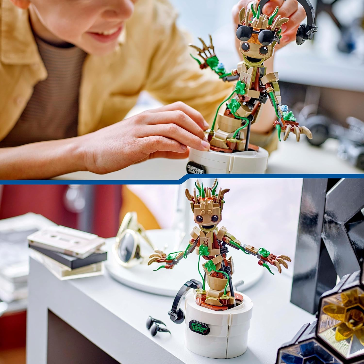 LEGO Marvel Dancing Groot Buildable Action Figure - Interactive Posable Toy with Handle-Activated Dance Function 3