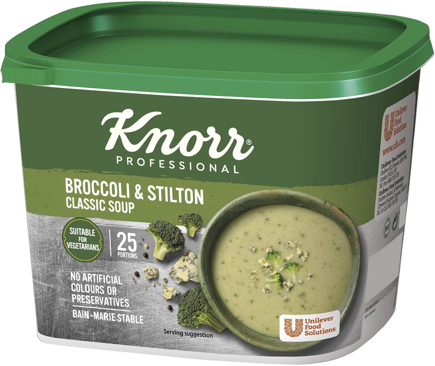 Knorr Classic Broccoli and Stilton Soup Mix, 25 Portions (4.25 Litres)