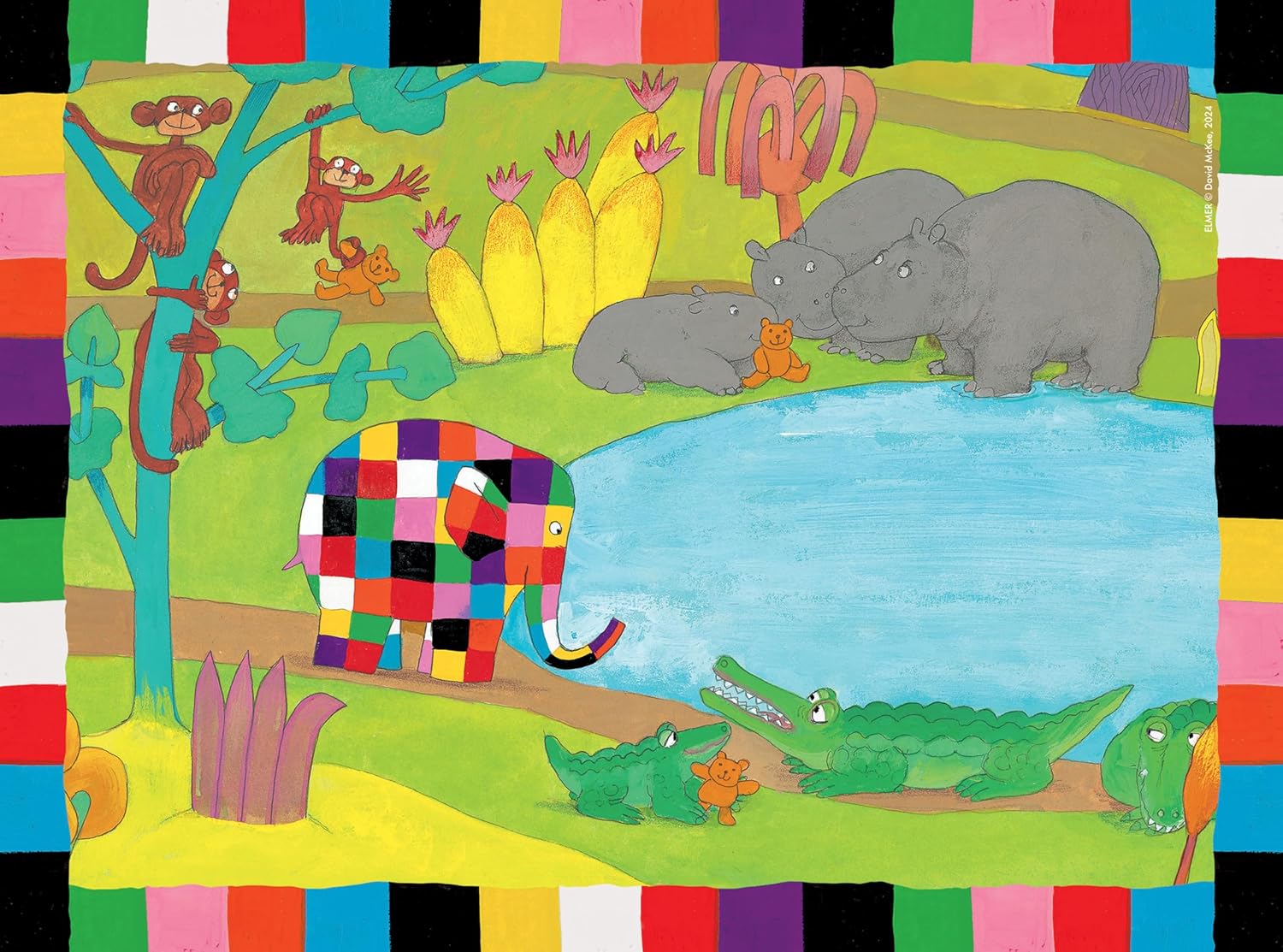 Ravensburger Elmer 4-in-a-Box Jigsaw Puzzle Set for Kids Ages 3 and Up 4