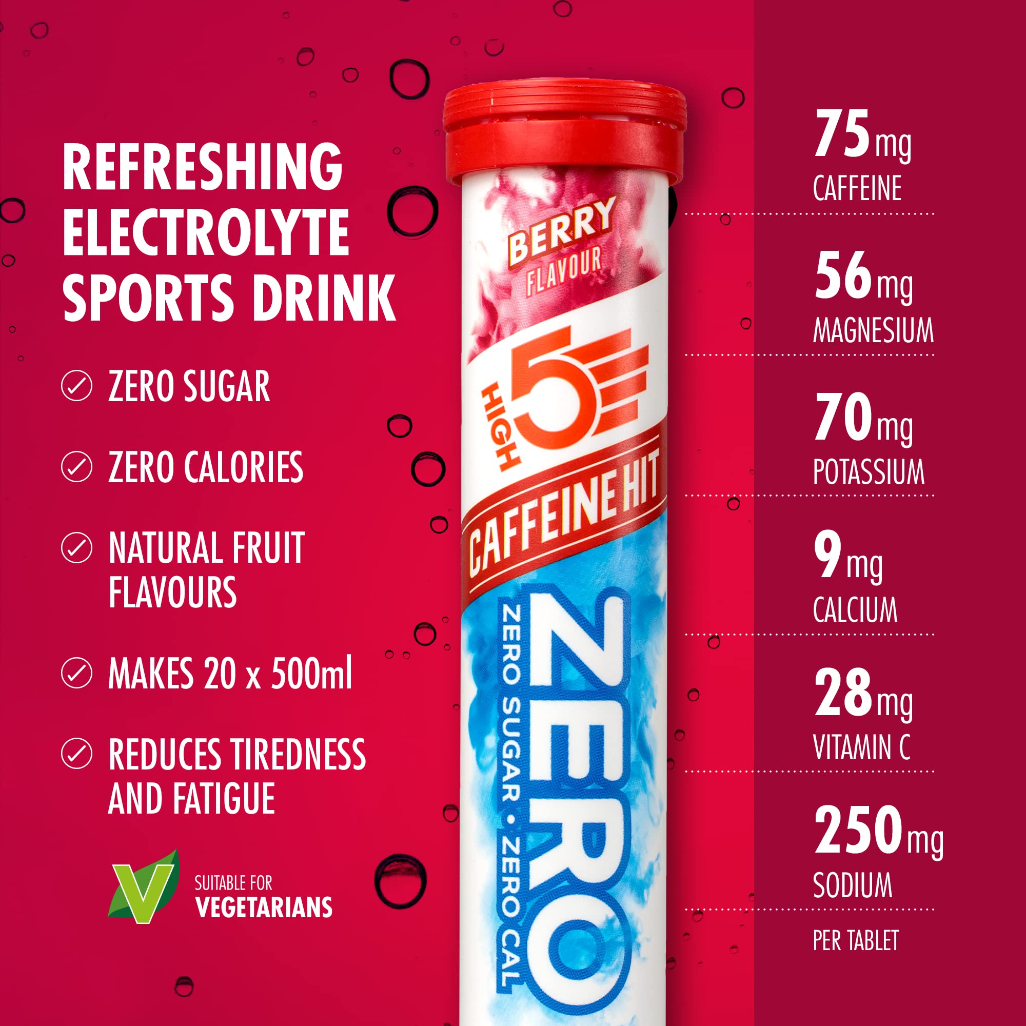 HIGH5 ZERO Electrolyte Tablets with Vitamin C | Sugar-Free Hydration for Sports & Daily Use 4