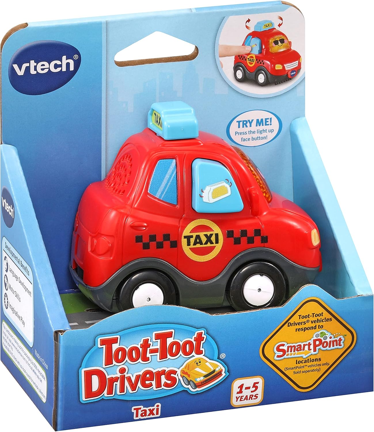 VTech Toot-Toot Drivers Taxi - Interactive Musical Toy Vehicle for Toddlers 1-5 Years 4