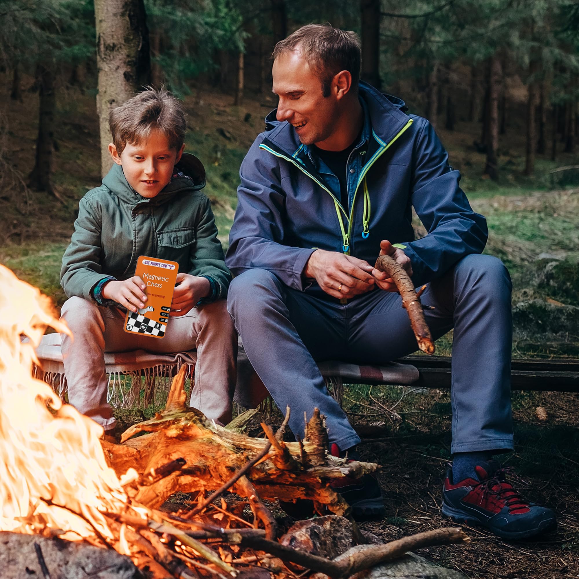 The Purple Cow Chess Magnetic Travel Game in Purple Tin 5