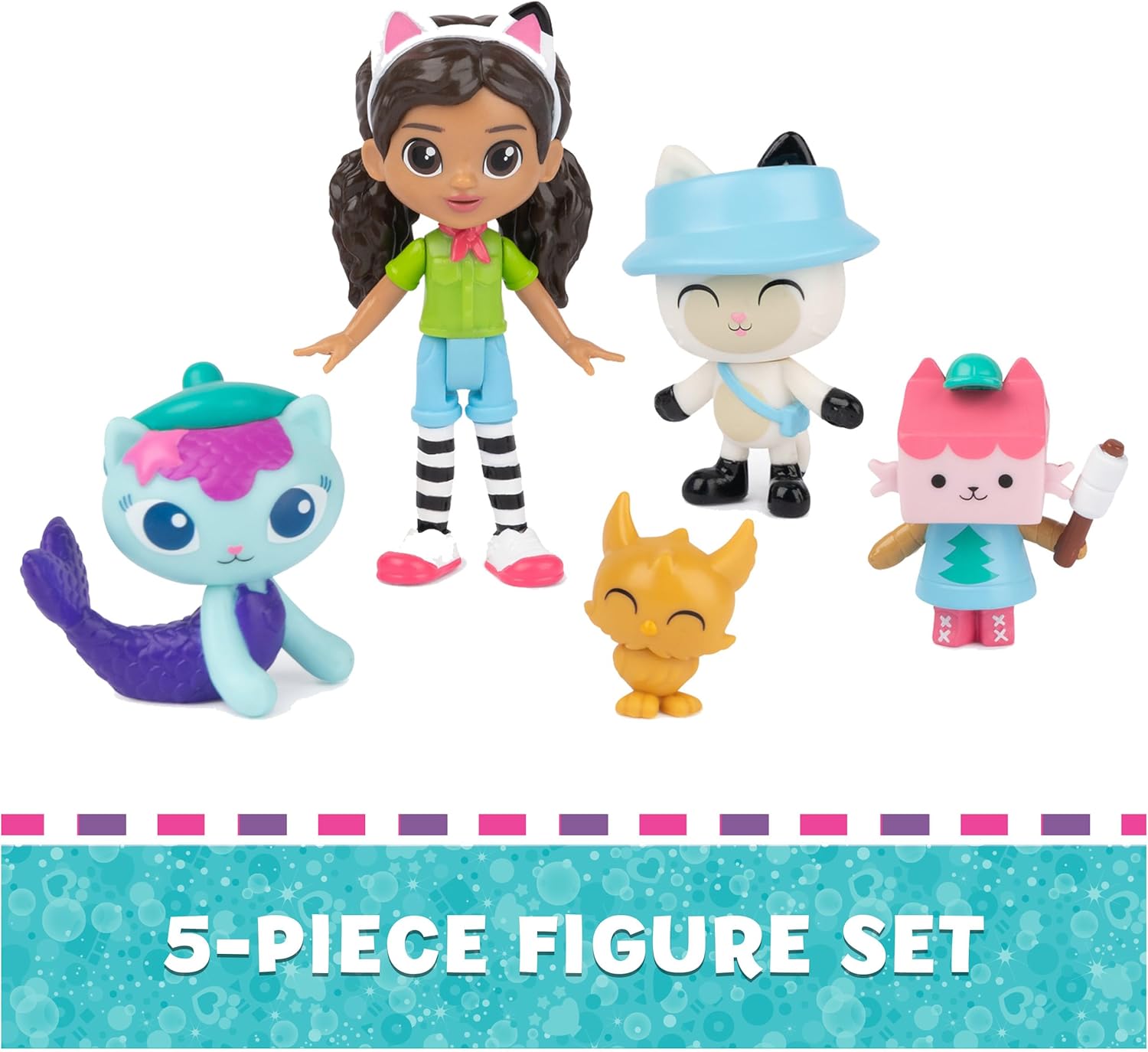 Gabby's Dollhouse Campfire Gift Pack - 4 Collectible Figures with Surprise Accessory & App Reward, Ages 3+ 3