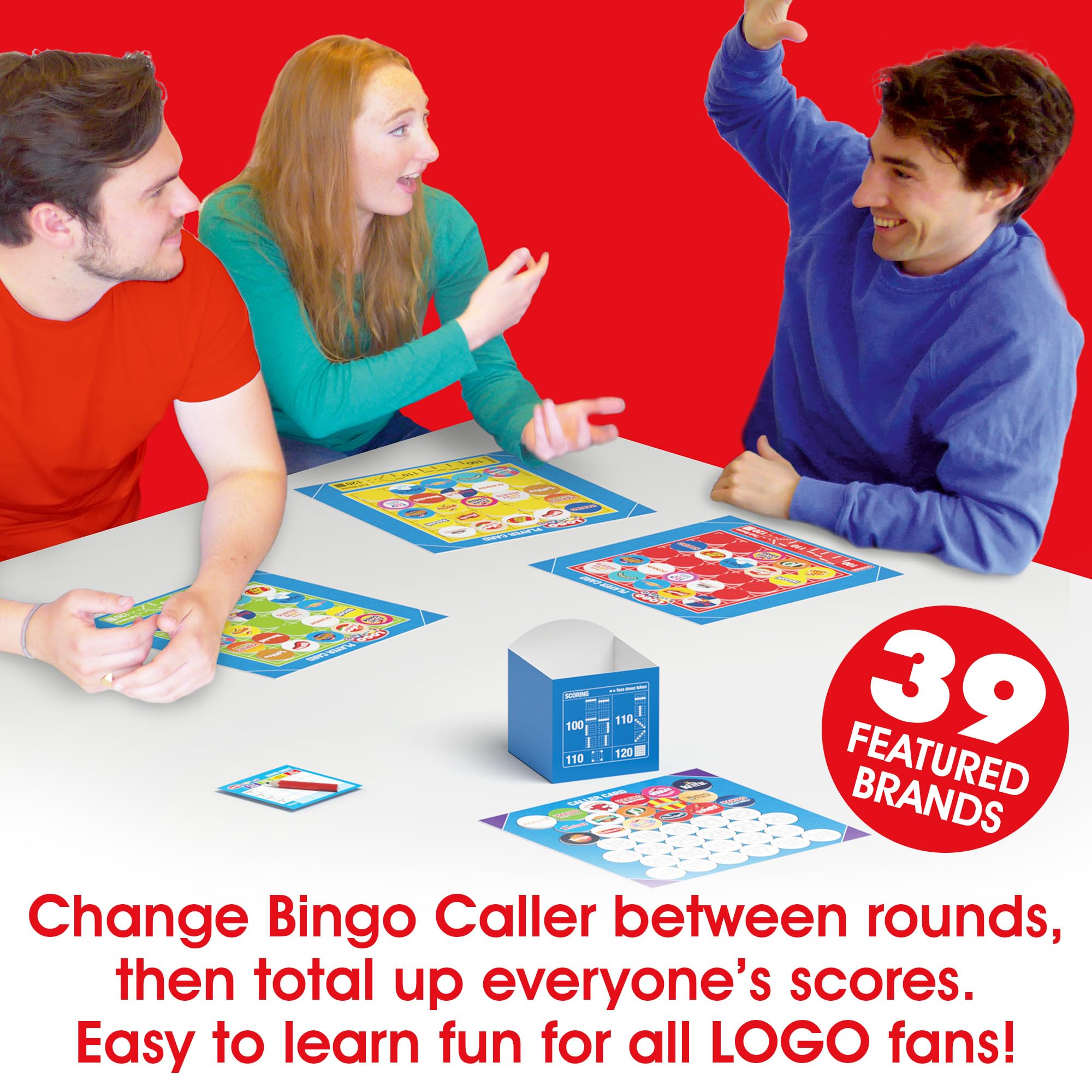 Drumond Park Logo Bingo Game - Family Board Game with Brand Tokens 3