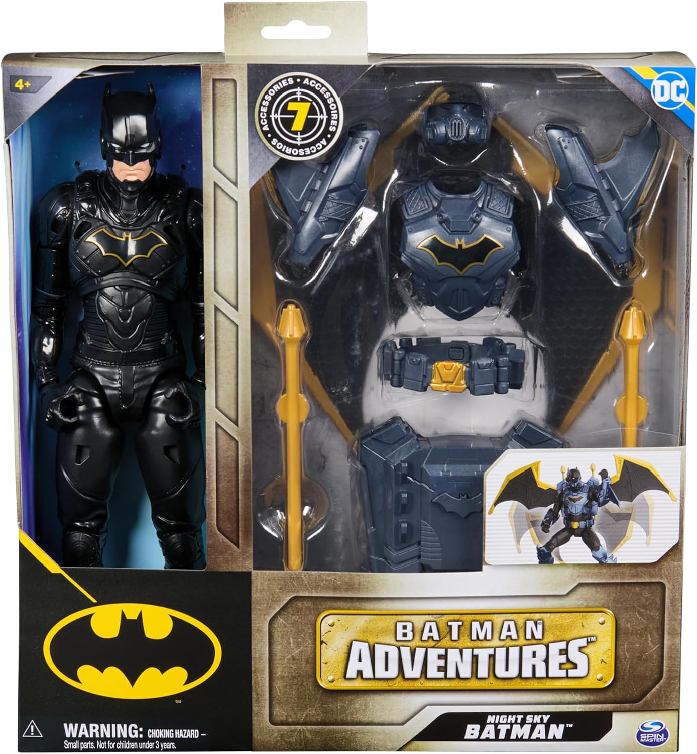 Night Sky Batman Action Figure - 30cm with Expandable Wings & 17 Points of Articulation 5