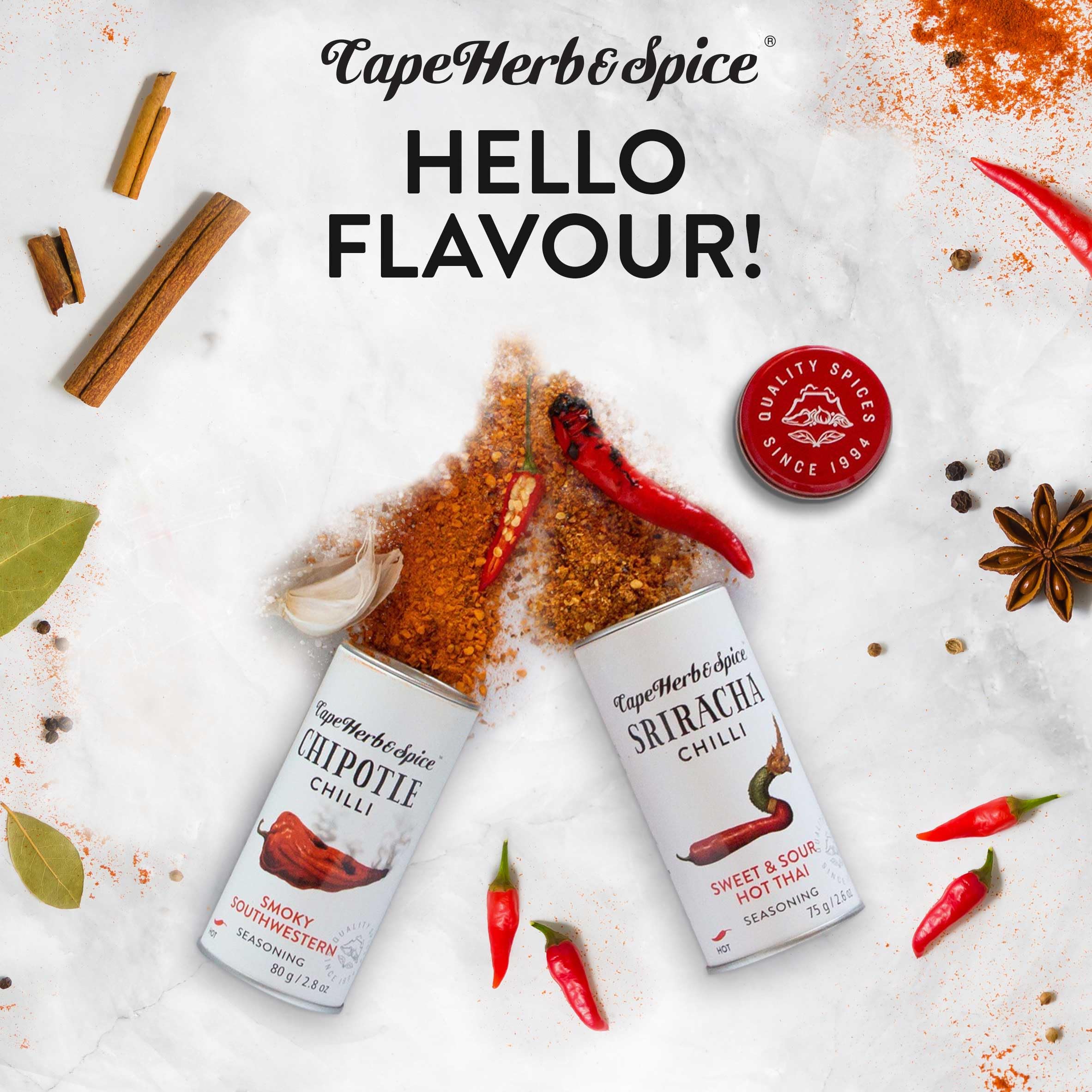 Cape Herb & Spice - Chipotle Chilli Smokey Southwestern Seasoning Condiment 6