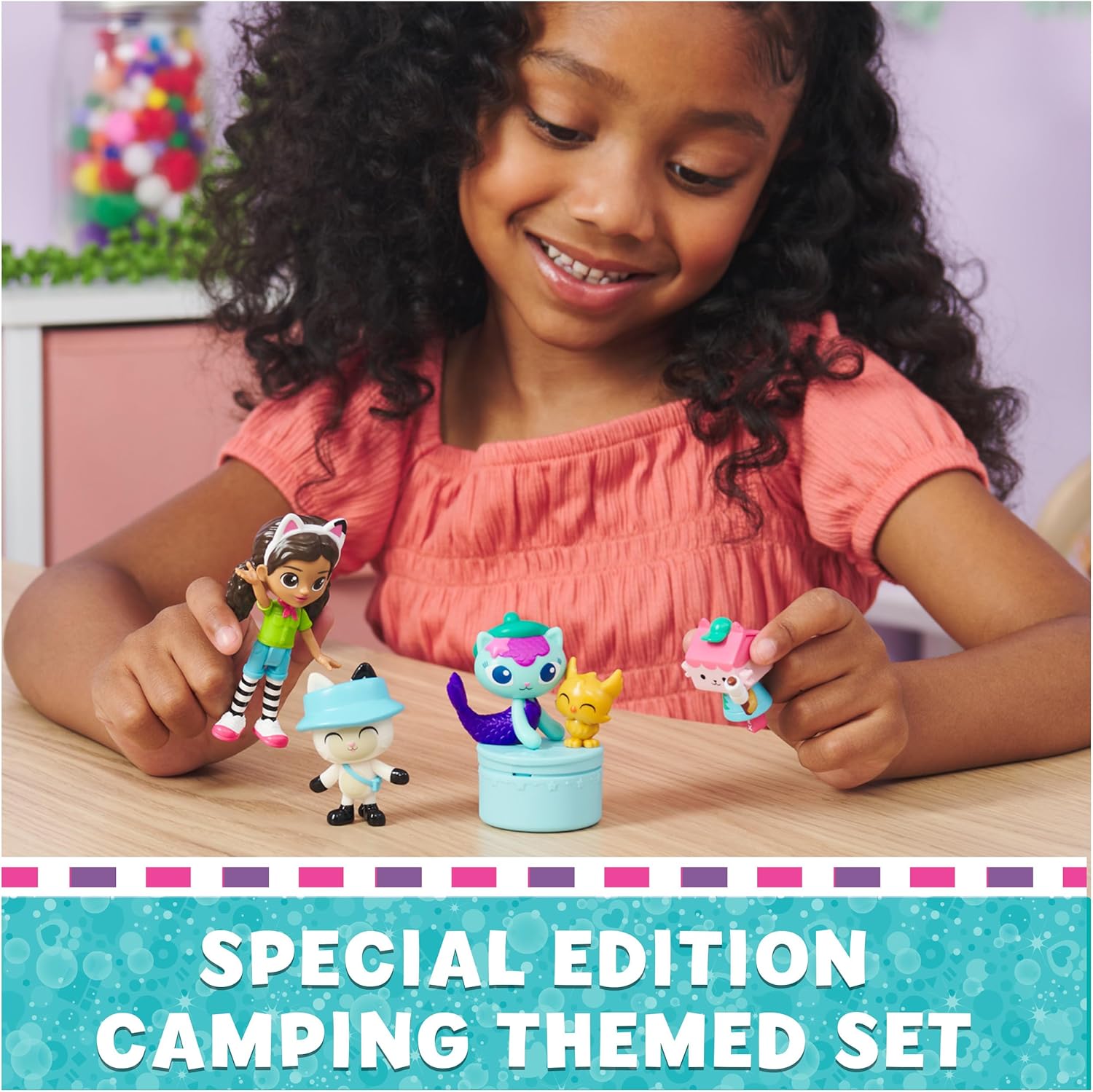 Gabby's Dollhouse Campfire Gift Pack - 4 Collectible Figures with Surprise Accessory & App Reward, Ages 3+ 4
