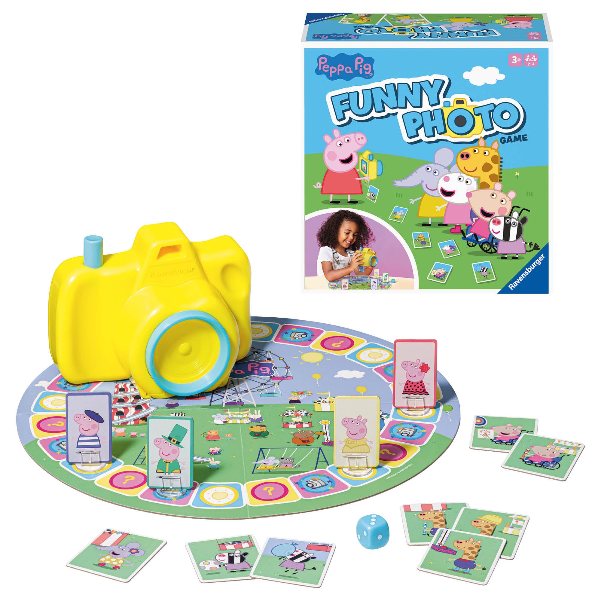 Ravensburger Peppa Pig Funny Photo Kids Game - Board Game for Children, 2-4 Players