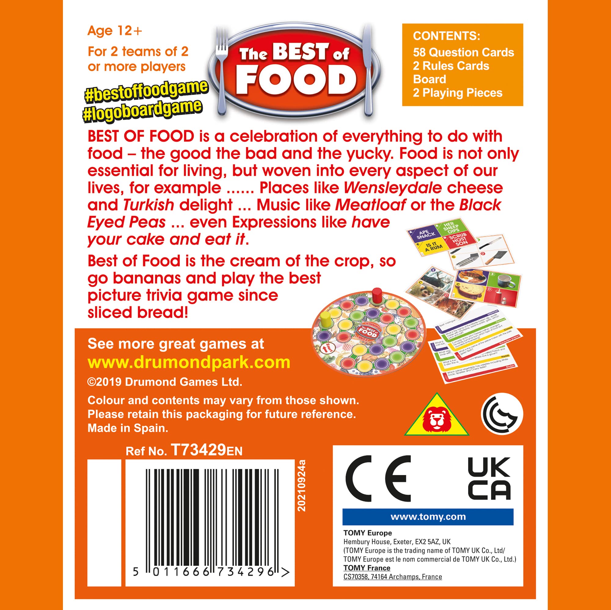 Drumond Park The LOGO Best of Food Mini Board Game 6