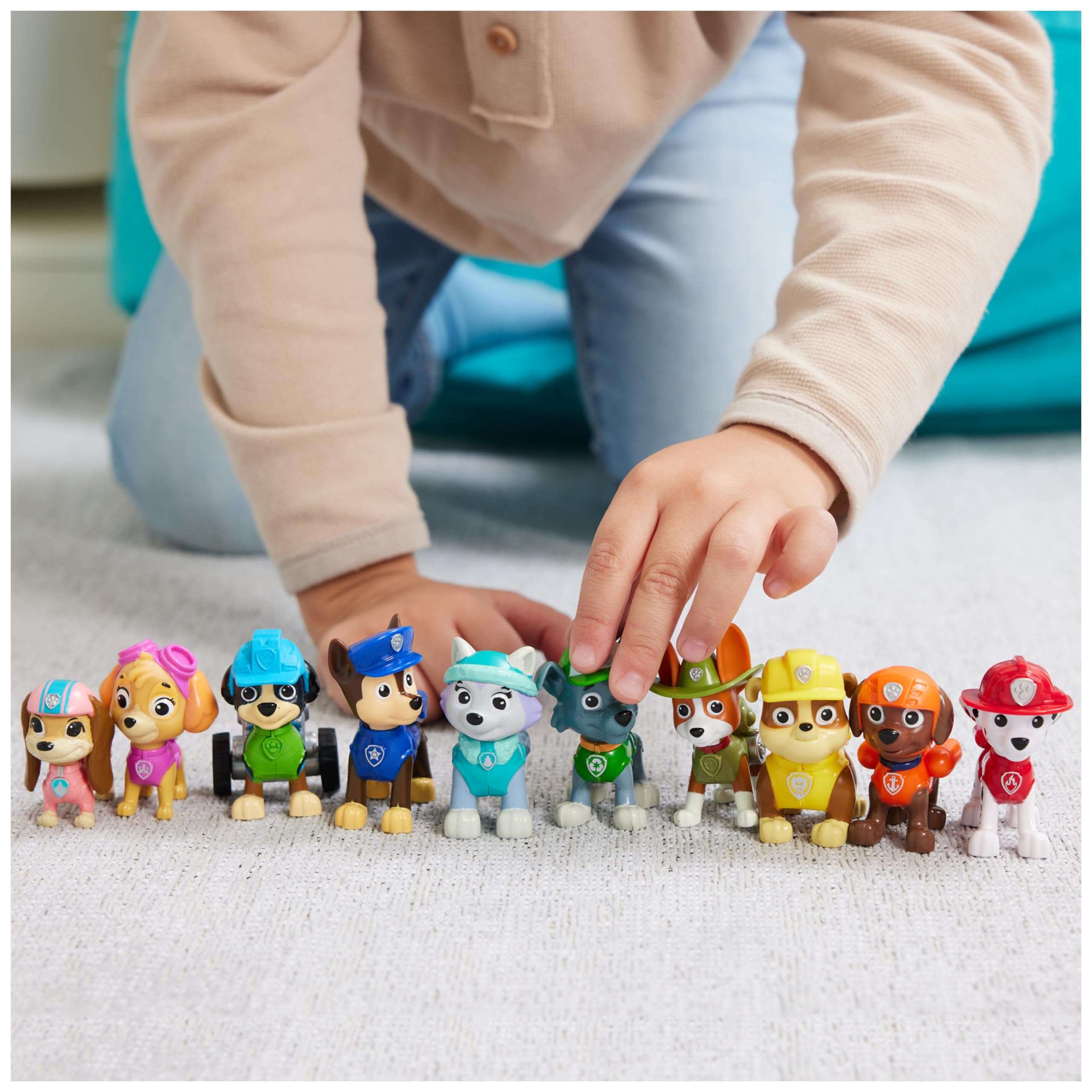 Paw Patrol 10th Anniversary All Paws On Deck Toy Figures Gift Pack - 10 Collectible Action Figures for Kids 5