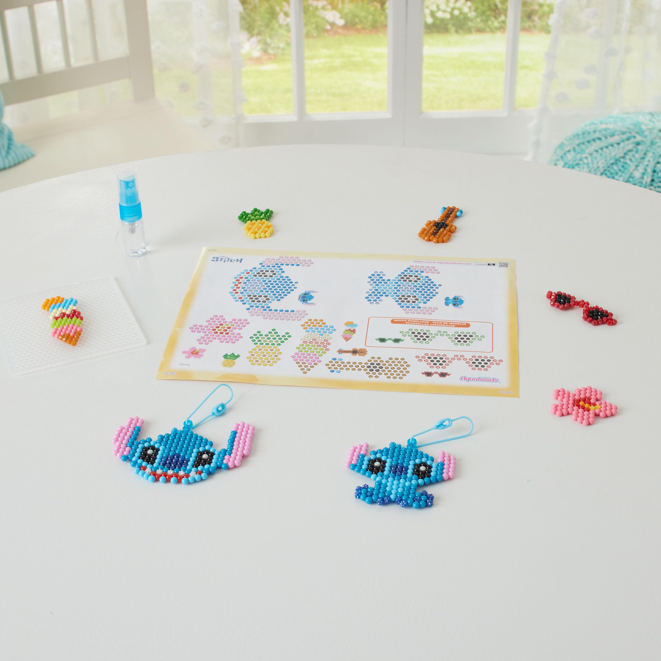 Aquabeads 35119 Stitch Keychain Craft Kit - Arts & Crafts Bead Set for Kids 4+ 5