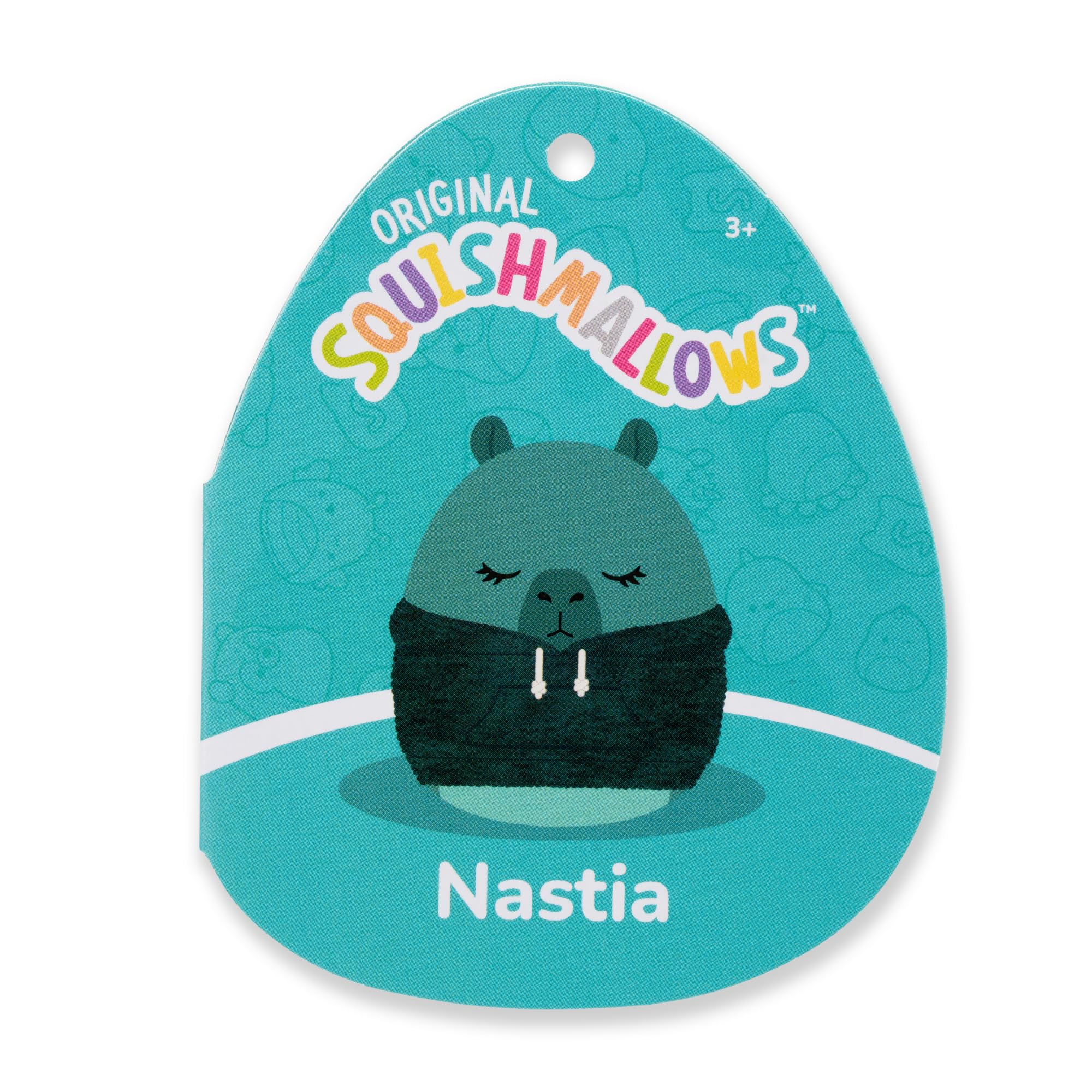 Squishmallows 7.5-Inch Nastia the Capybara with Wooly Hoodie - Soft Plush Collectible 8