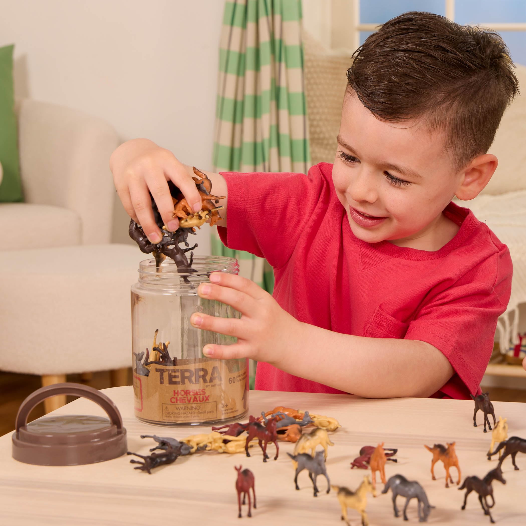 Terra by Battat Horses - 60 Piece Miniature Horse Toy Set for Kids 3+ 8