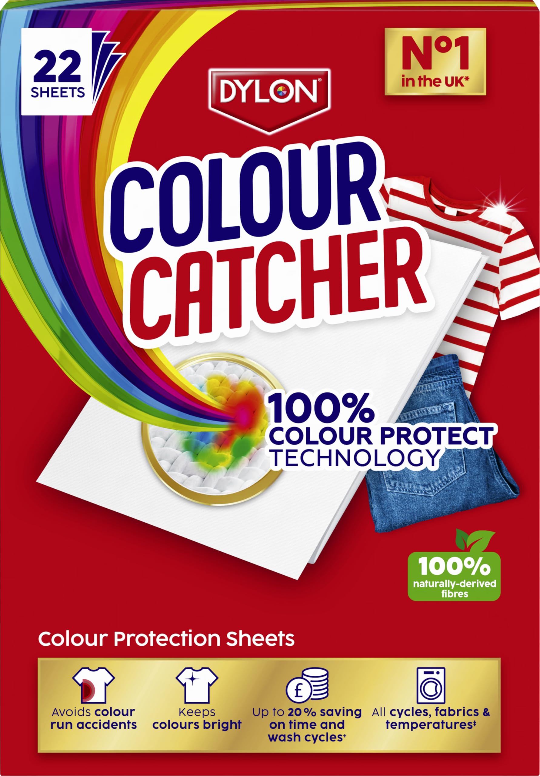 Colour Catcher - Colour Protection Sheets (1 Pack of 22 Sheets)