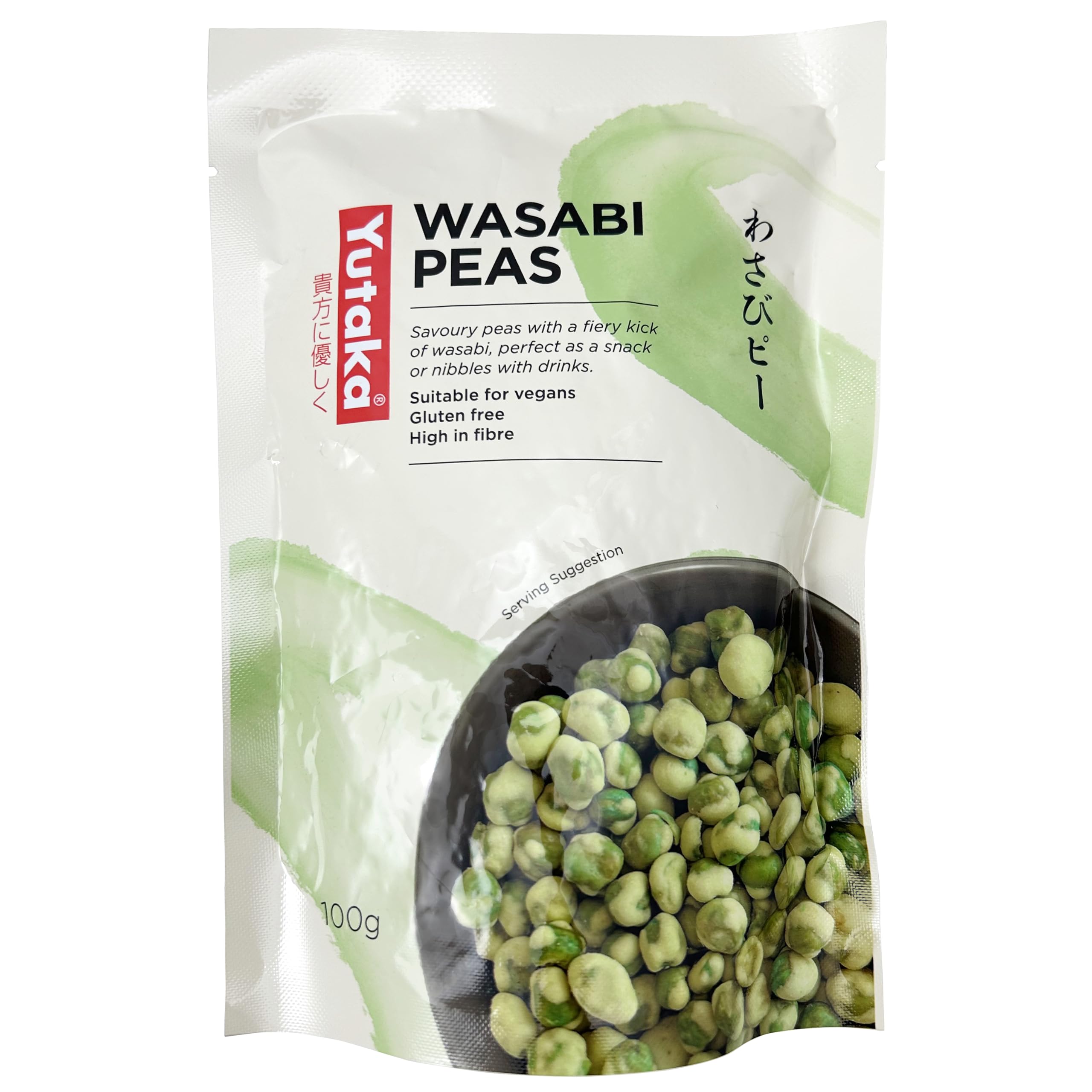 Yutaka Wasabi Peas 100g - Crunchy Japanese Snack with Fiery Wasabi Coating 5