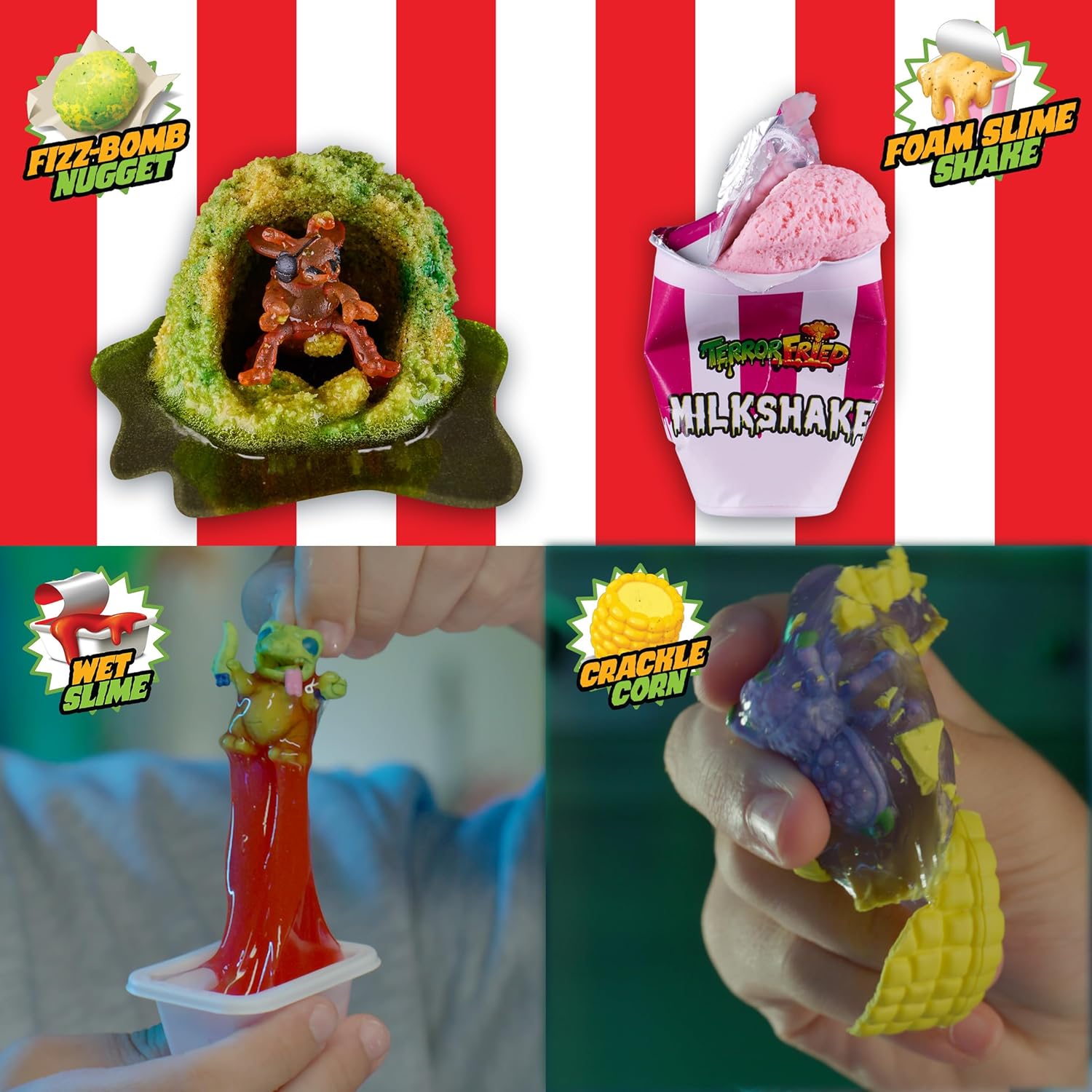 Terror Fried Nasty Nibbles - Gross Collectible Slime Toy with Freaky Figures for Kids 5+ 5