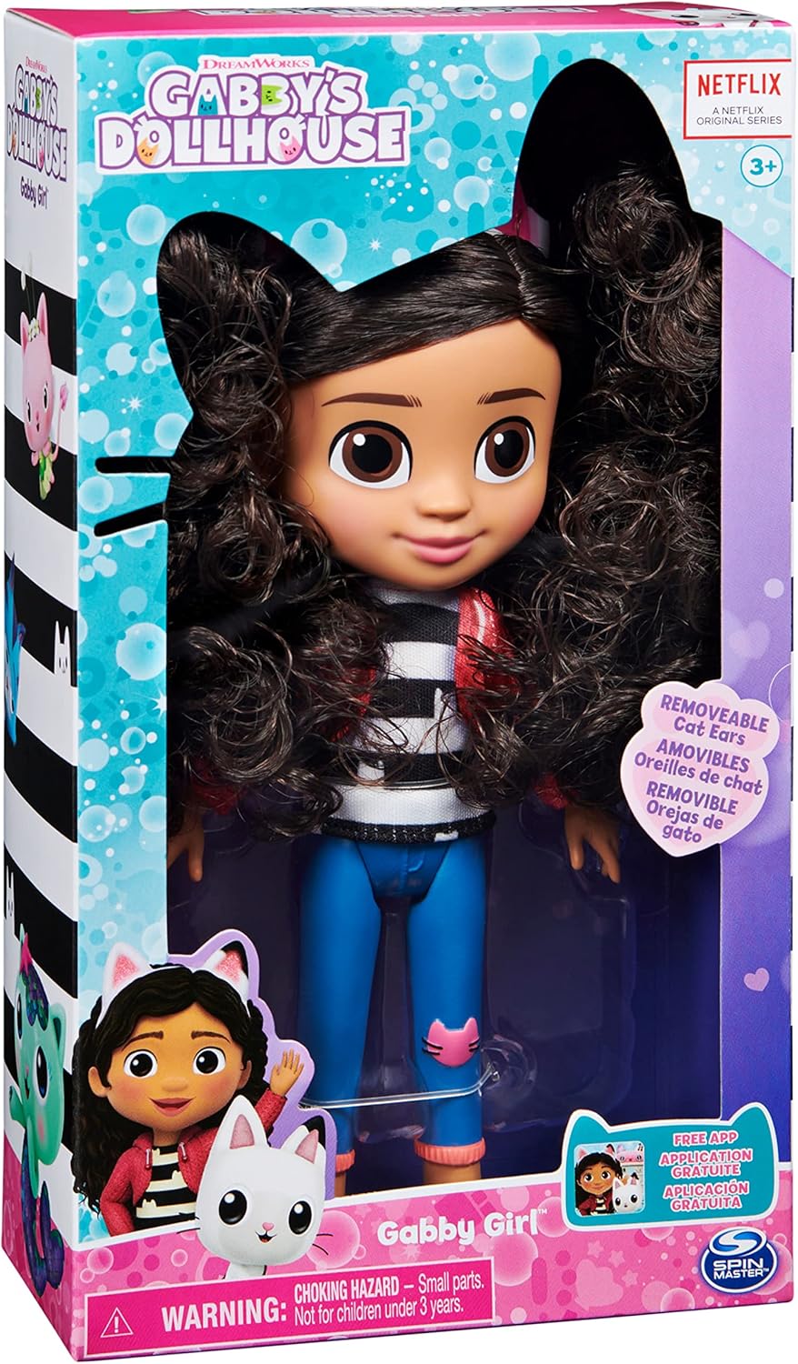 Gabby's Dollhouse Gabby Girl Doll - 20.3-cm Poseable Doll with Soft Curly Hair, Ages 3+ 6
