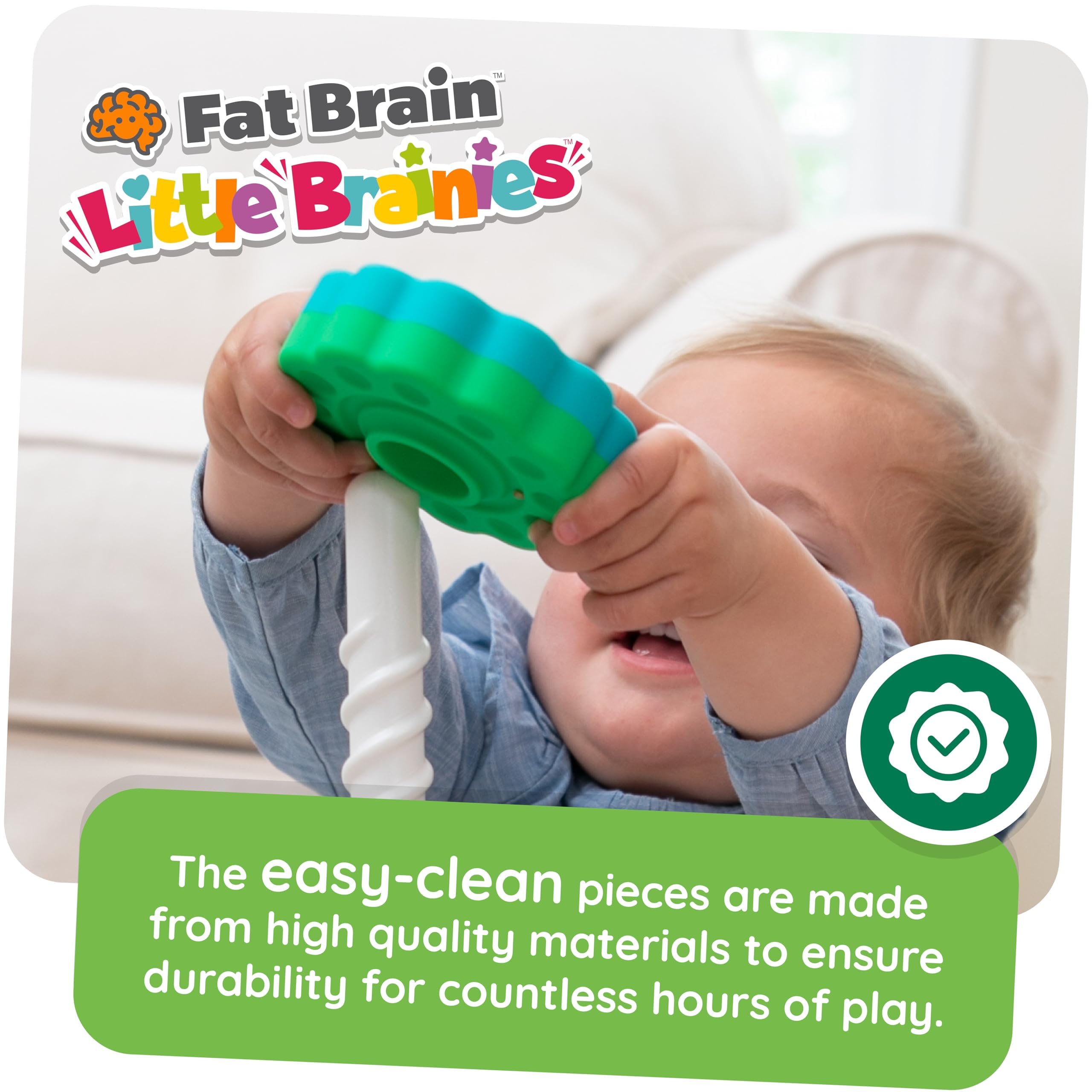 Fat Brain SpinAgain FA110-1 Stacking & Twirling Toy for Toddlers 16