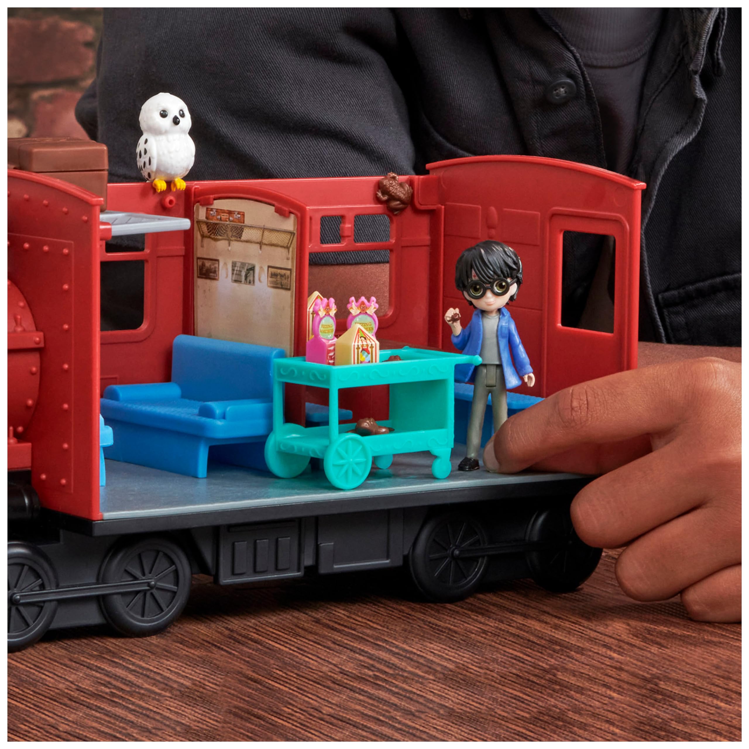 Wizarding World Harry Potter Magical Minis Hogwarts Express Train Toy Playset - 15-Piece Set with Harry, Hermione, and Accessories 10