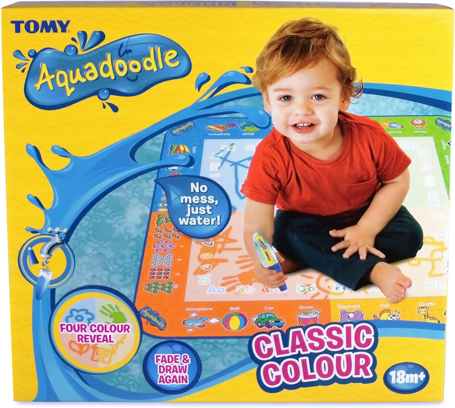 Aquadoodle Classic Large Water Doodle Mat, Official TOMY No Mess Colouring & Drawing Game, Suitable for Toddlers and Children From 18 Months+ 4