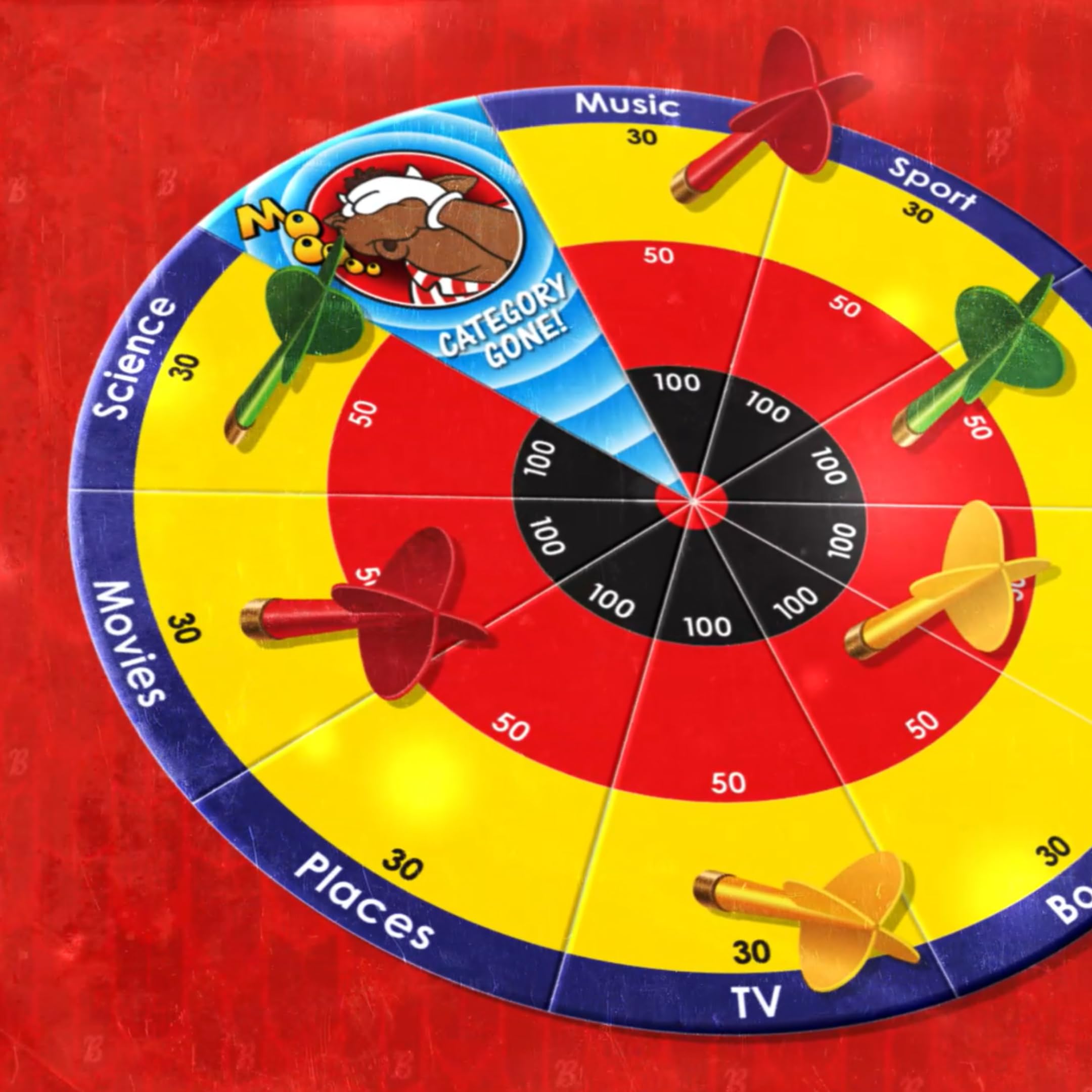 University Games Bullseye Board Game with Magnetic Darts 5