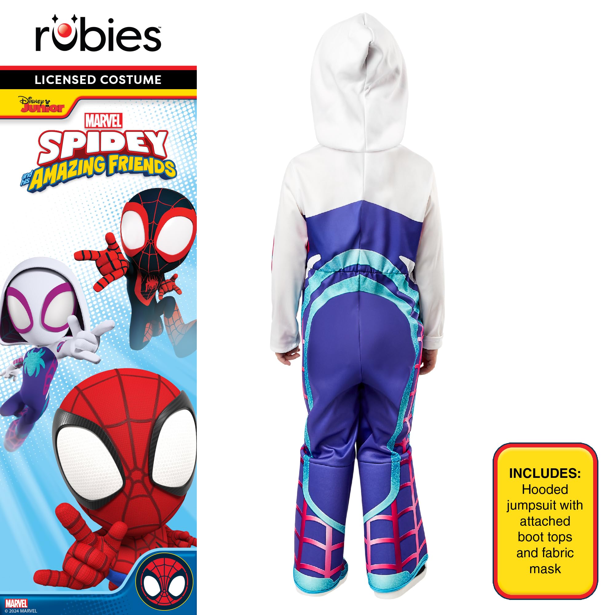 Rubies Official Marvel Spidey and his Amazing Friends Ghost Spider Deluxe T 6