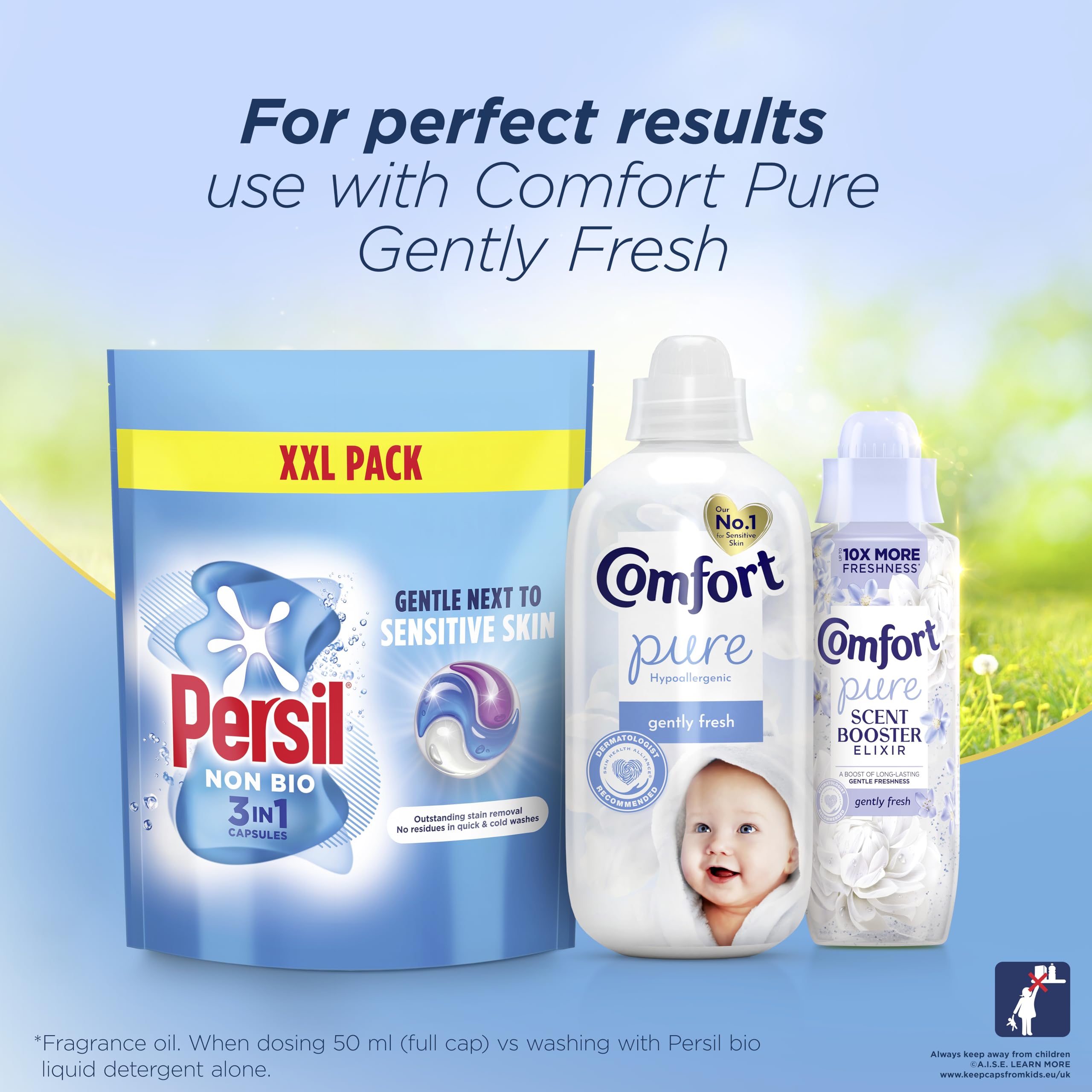 Persil - Non Bio 3 in 1 Washing Capsules Laundry Detergent 9