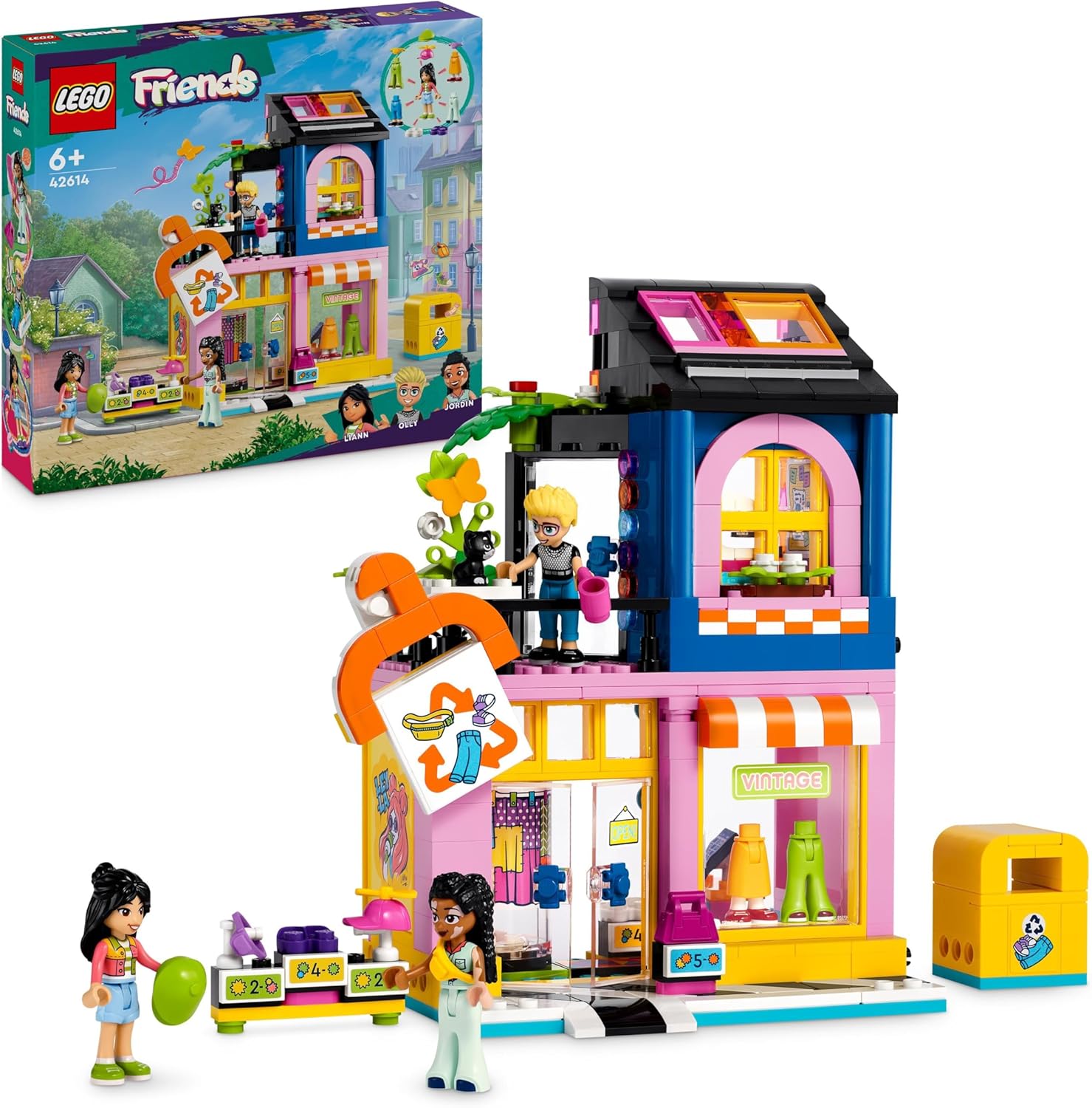 LEGO Friends Vintage Fashion Store - Buildable Toy Shop with Mini-Dolls & Accessories for Ages 6+