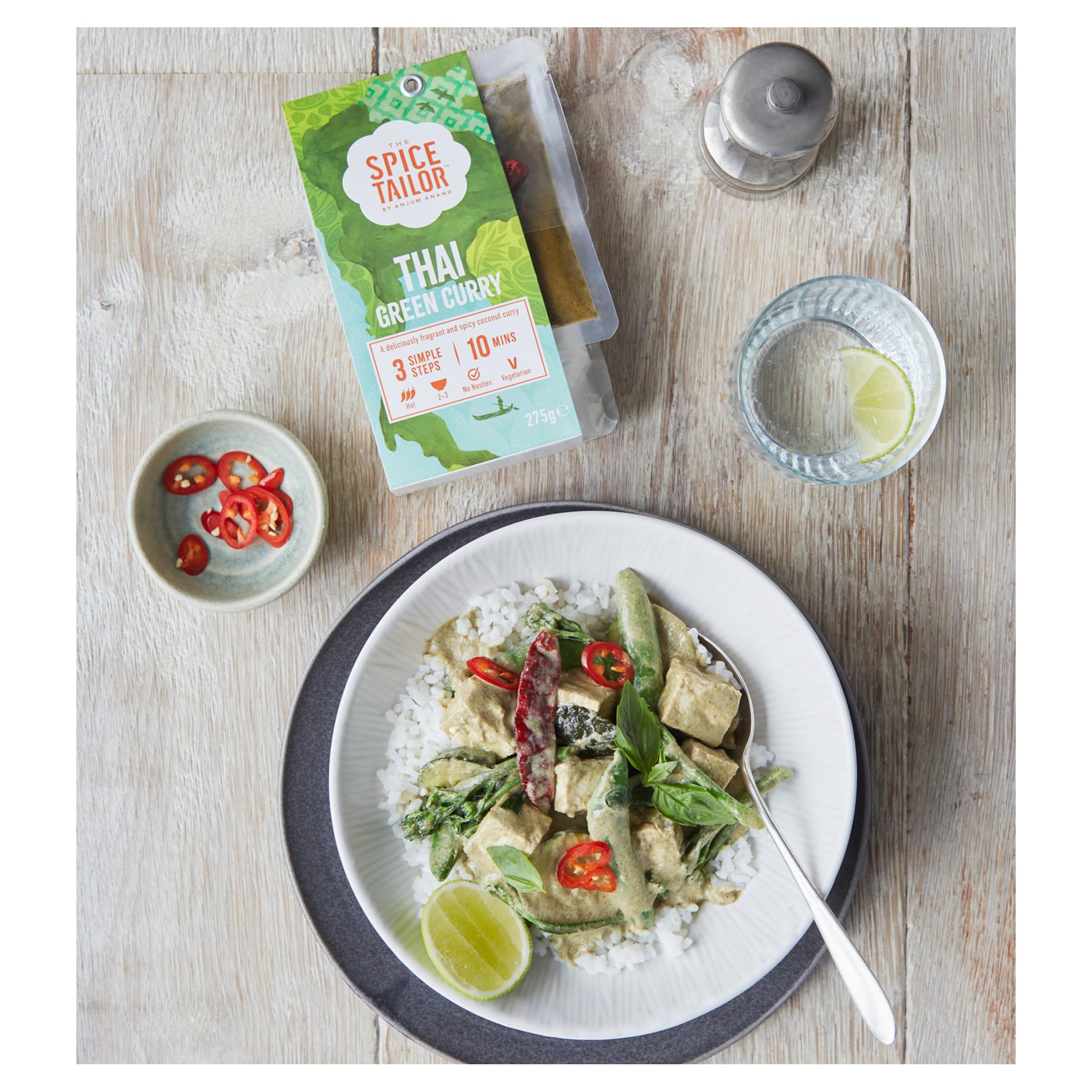 The Spice Tailor - Thai Green Curry Sauce Kit, 275g 4