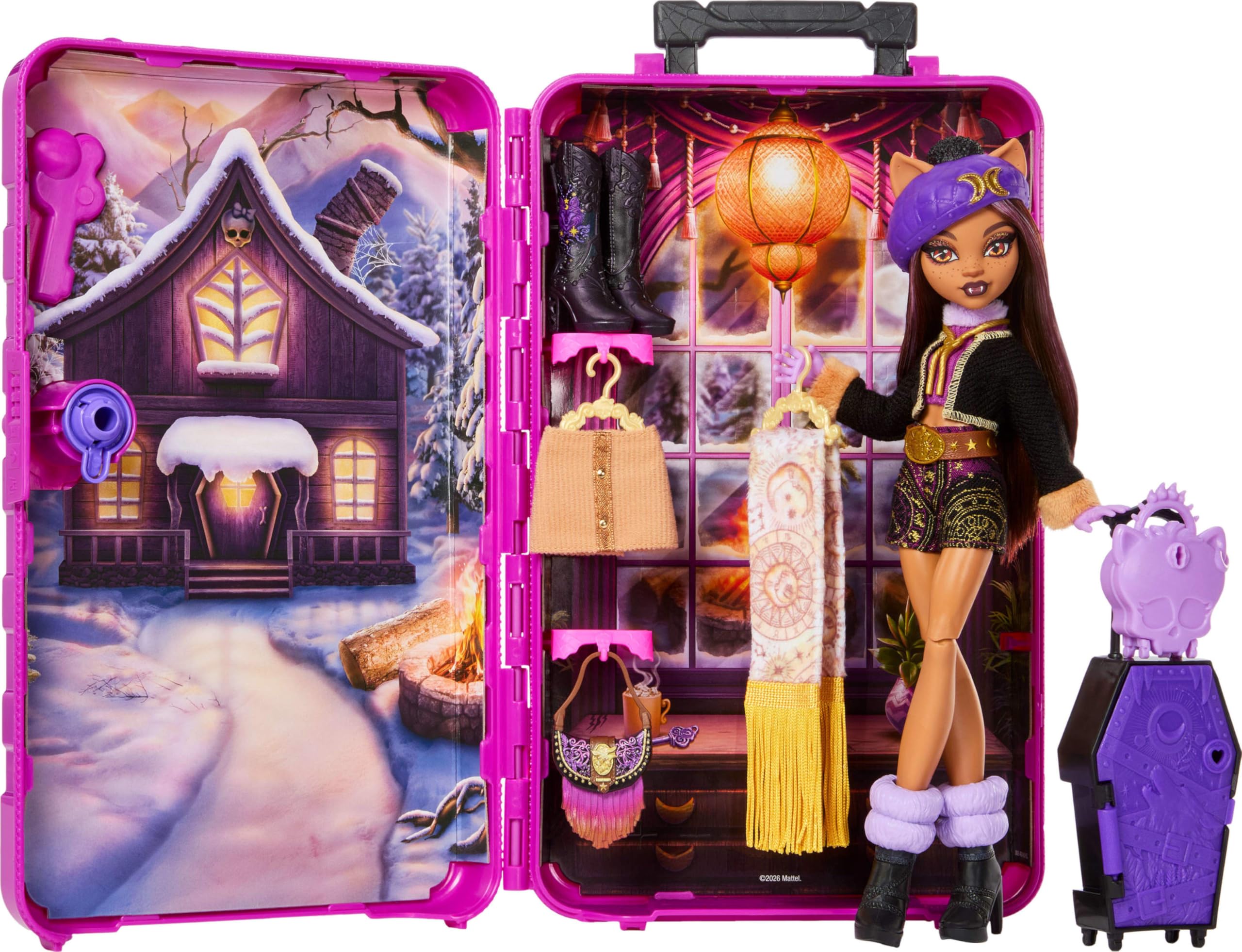Monster High Skulltimate Secrets Clawdeen Wolf Doll and Accessories Set | 125+ Outfits | Ages 4+