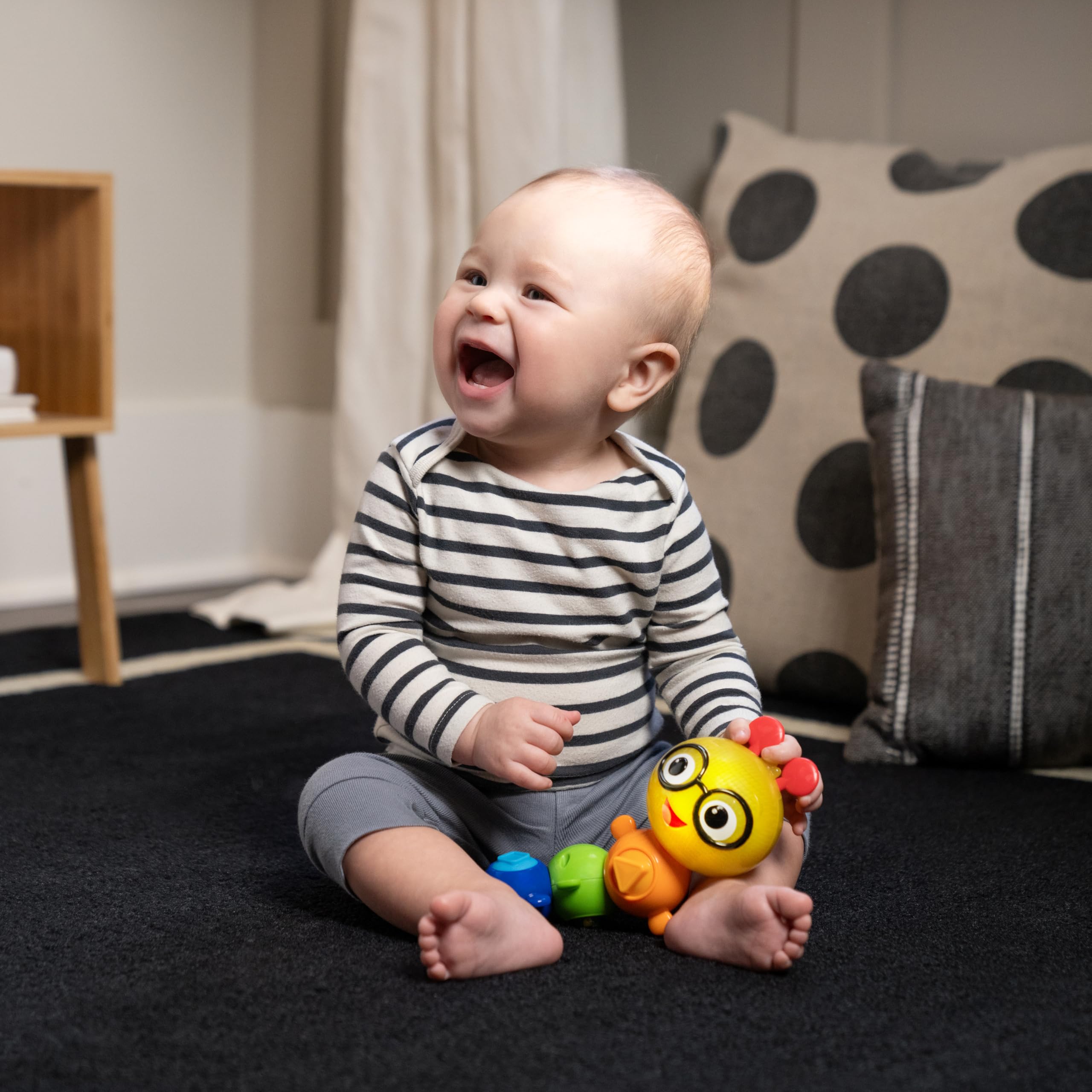 Baby Einstein Twist-a-Pal Cal Sensory Toy - Musical & Light-Up Caterpillar with Bead Chaser, 6+ Months 13