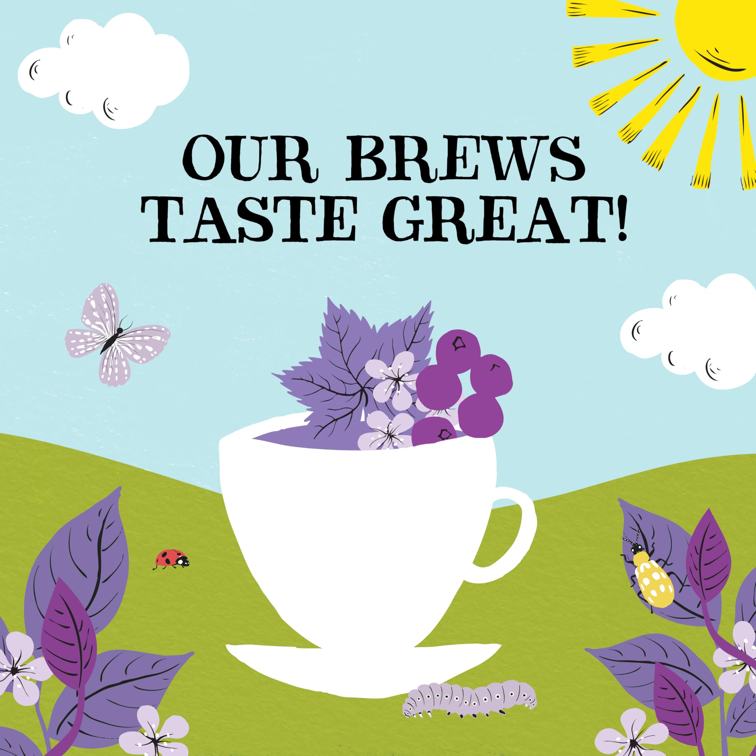 Clipper - Organic Berry Burst Fruit Tea Bags | 150 Enveloped Sachets (6 x 25) | Caffeine-Free Herbal Infusion 8