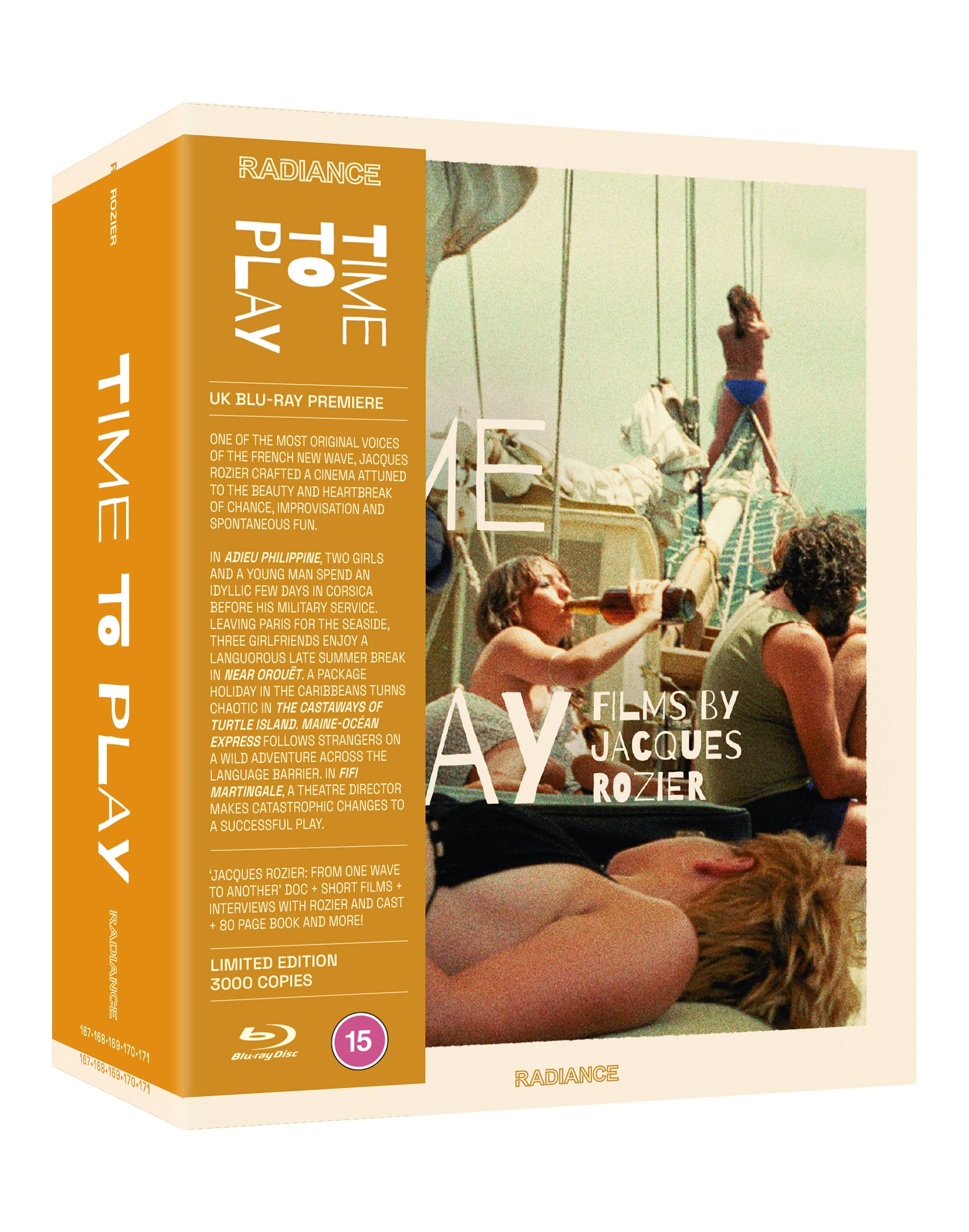 Time to Play: Films by Jacques Rozier (Limited Edition) [Blu-ray] [Region B