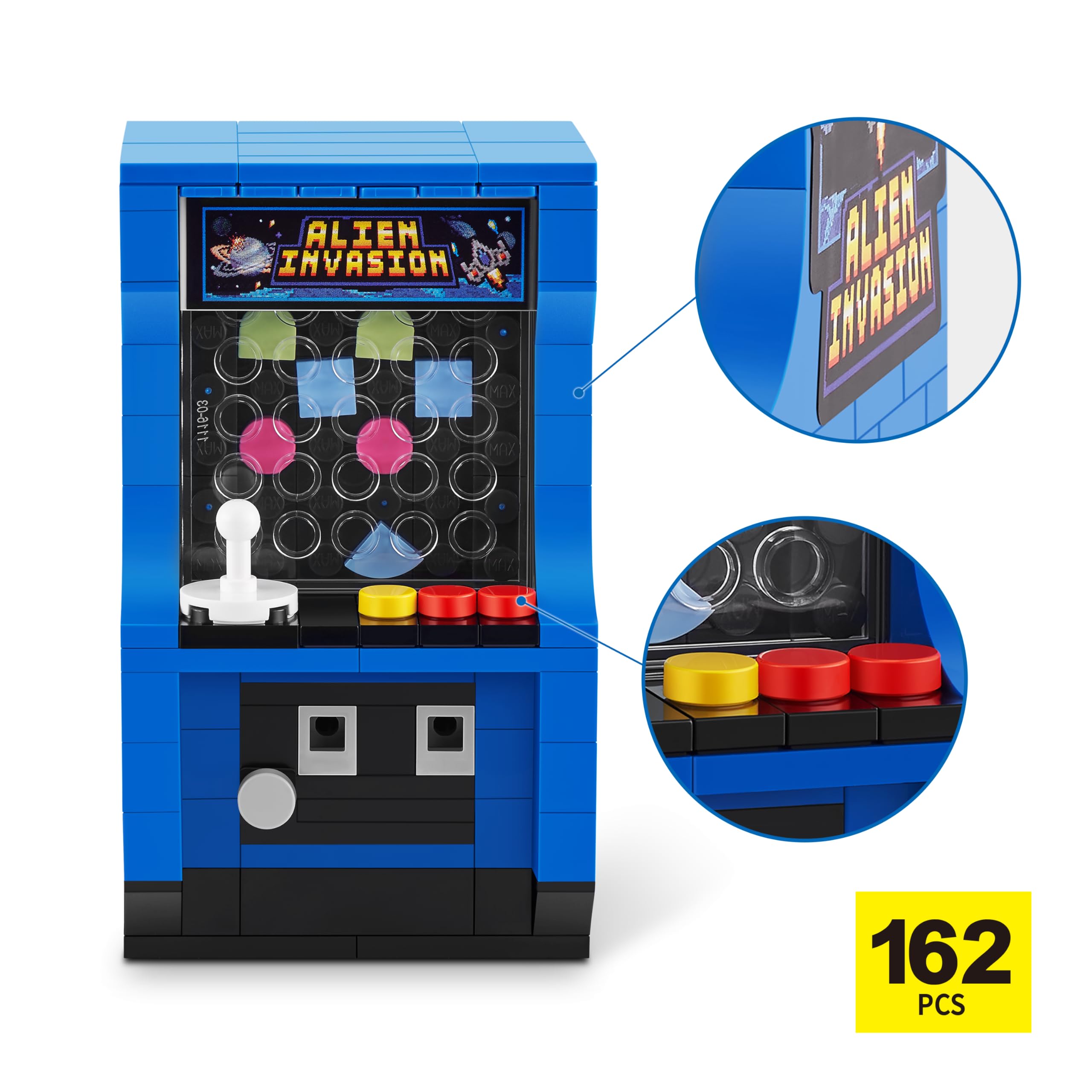 MAX Premium Retro Building Bricks - Arcade Machine Building Set for Ages 3+ 6