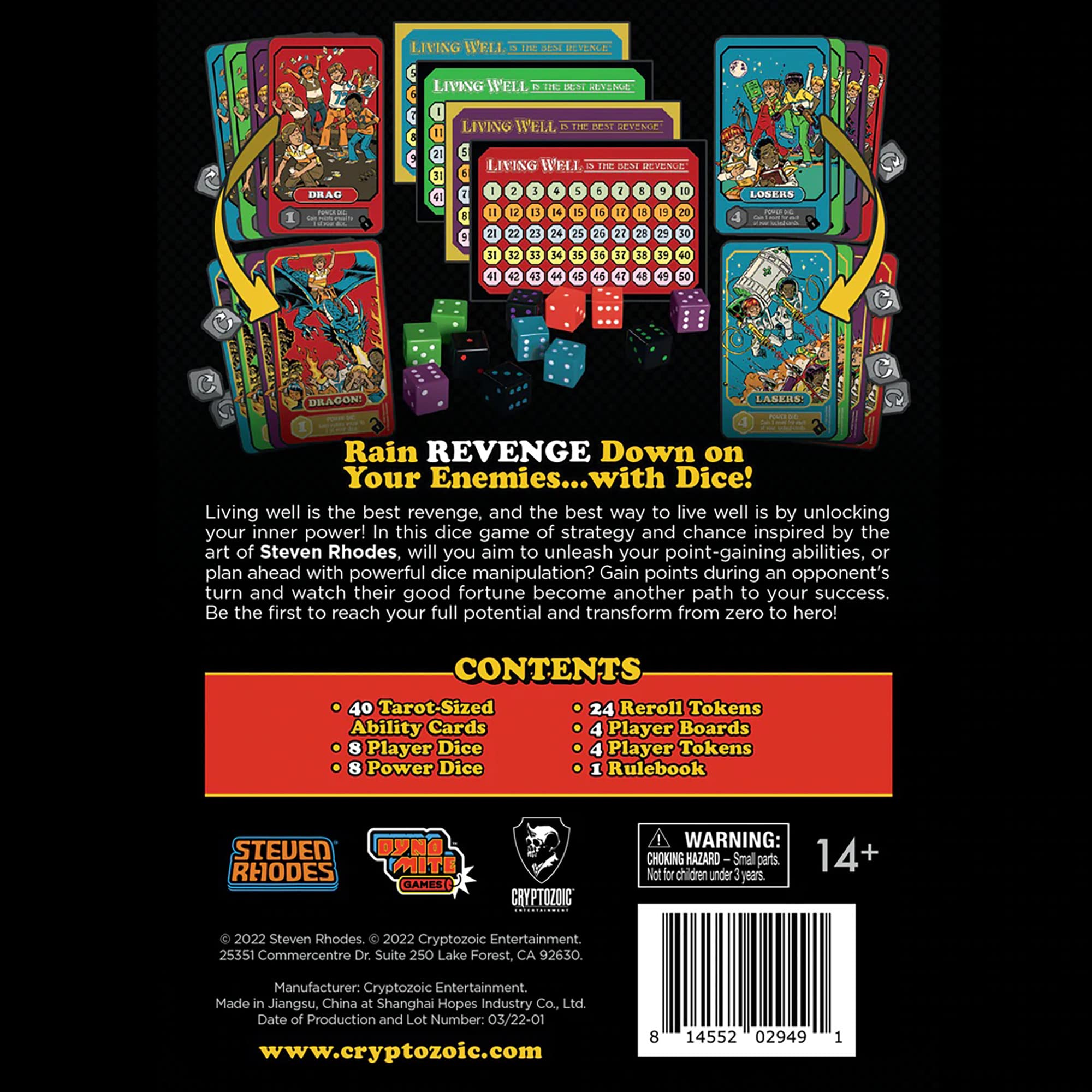 Cryptozoic Entertainment Living Well ist das beste Rache-Kartenspiel 5