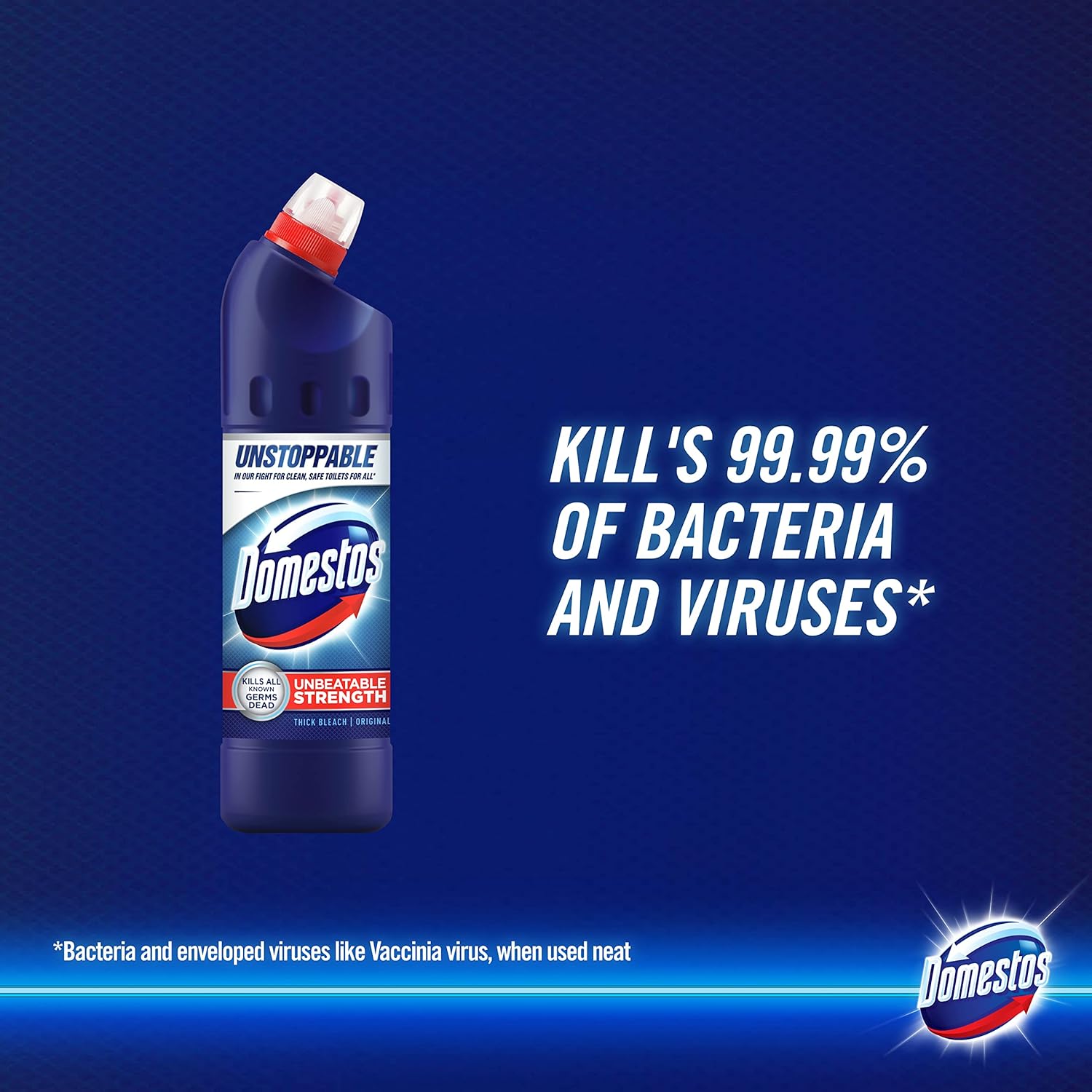 Domestos Original Thick Bleach 750ml - Toilet & Multi-Surface Cleaner 7