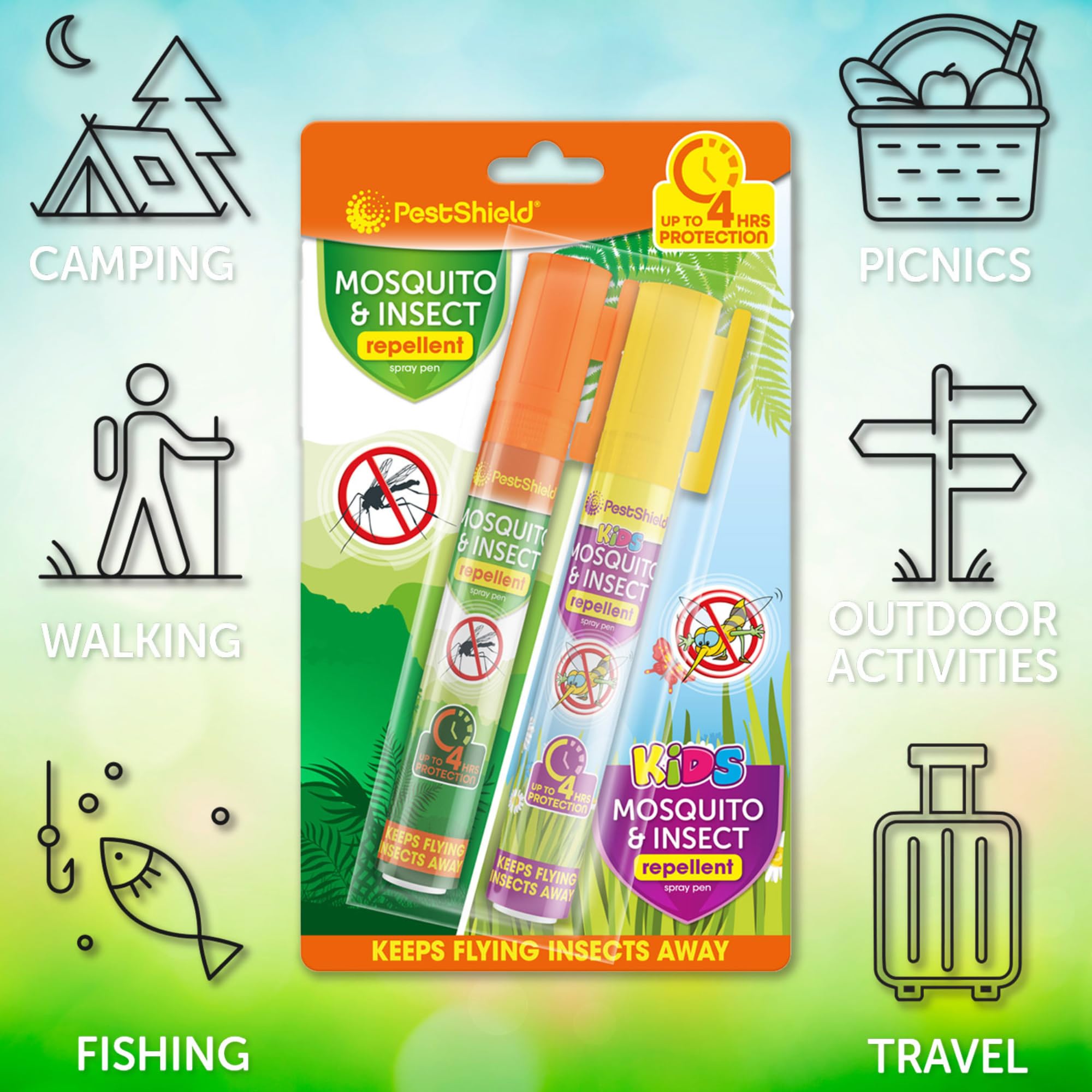 Pestshield Mosquito & Insect Repellent Spray Pens - Duo Pack (2 x 10ml) | Up to 4 Hours Cover 5