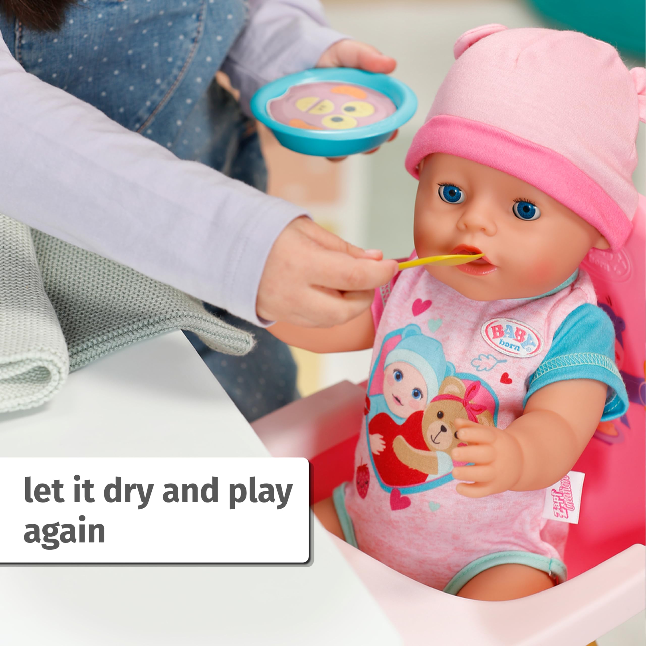 BABY born Feeding Set - 5 Water-Reveal Meals for Dolls 36-43cm 14