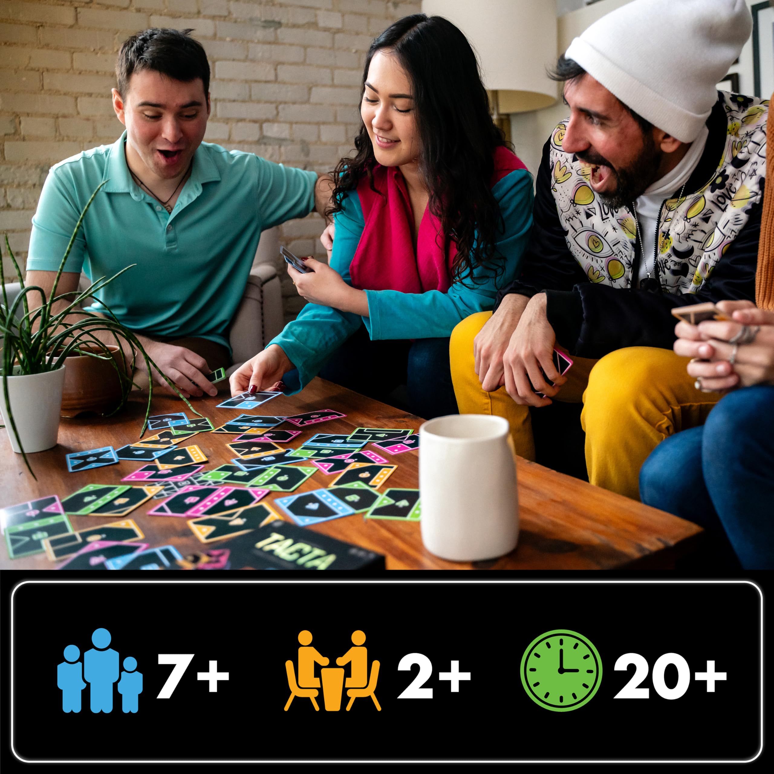 USAopoly Tacta Party Card Game for 2+ Players, Ages 7+, 20+ Minutes Play Time 5