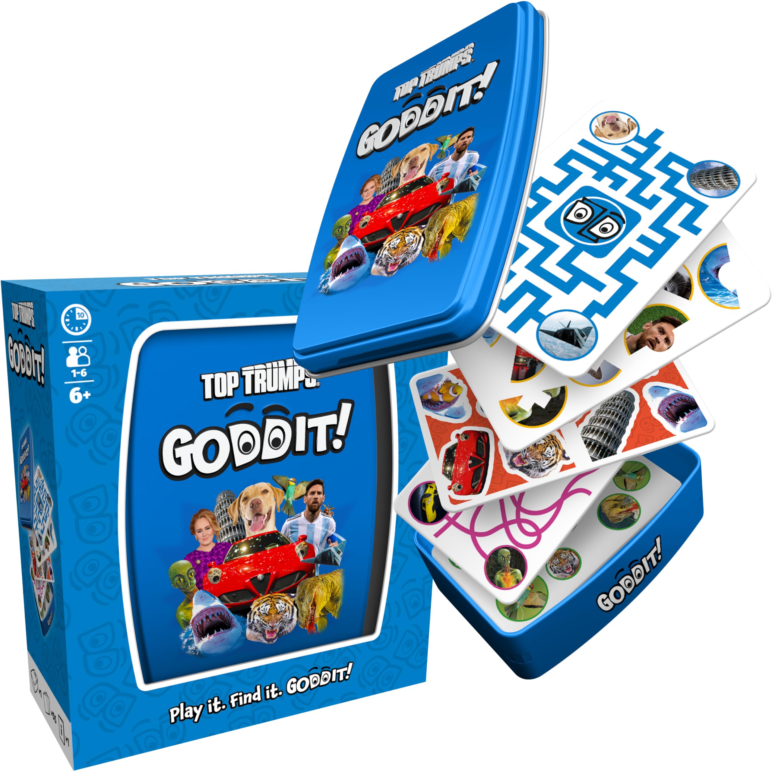 Top Trumps Goddit! Card Game - Five Games in One | Portable Metal Tin | Unisex Children