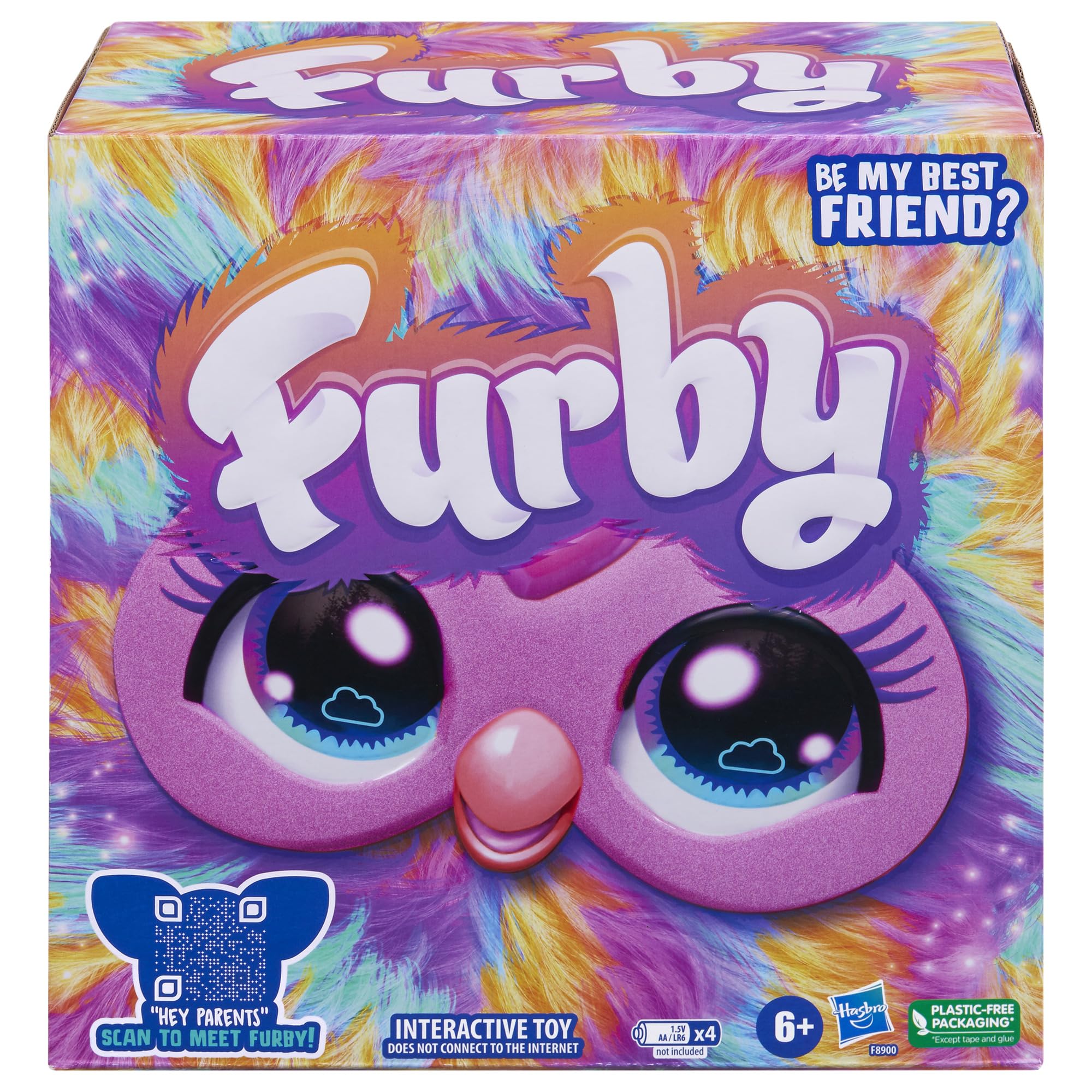 Furby Tie Dye Interactive Plush Toy - English Version, 6+ Years 6