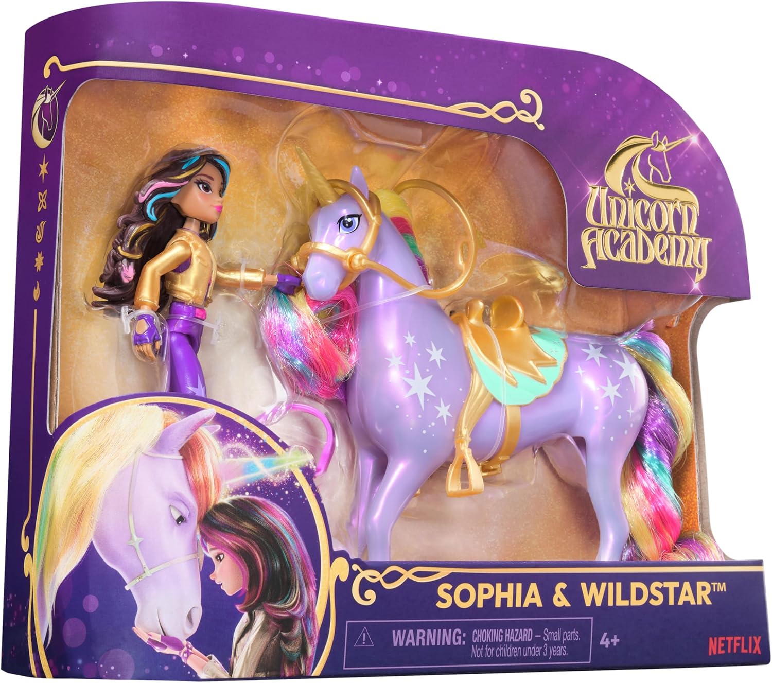 Unicorn Academy Sophia & Wildstar Set - Posable Doll and Unicorn Playset for Ages 4+ 8