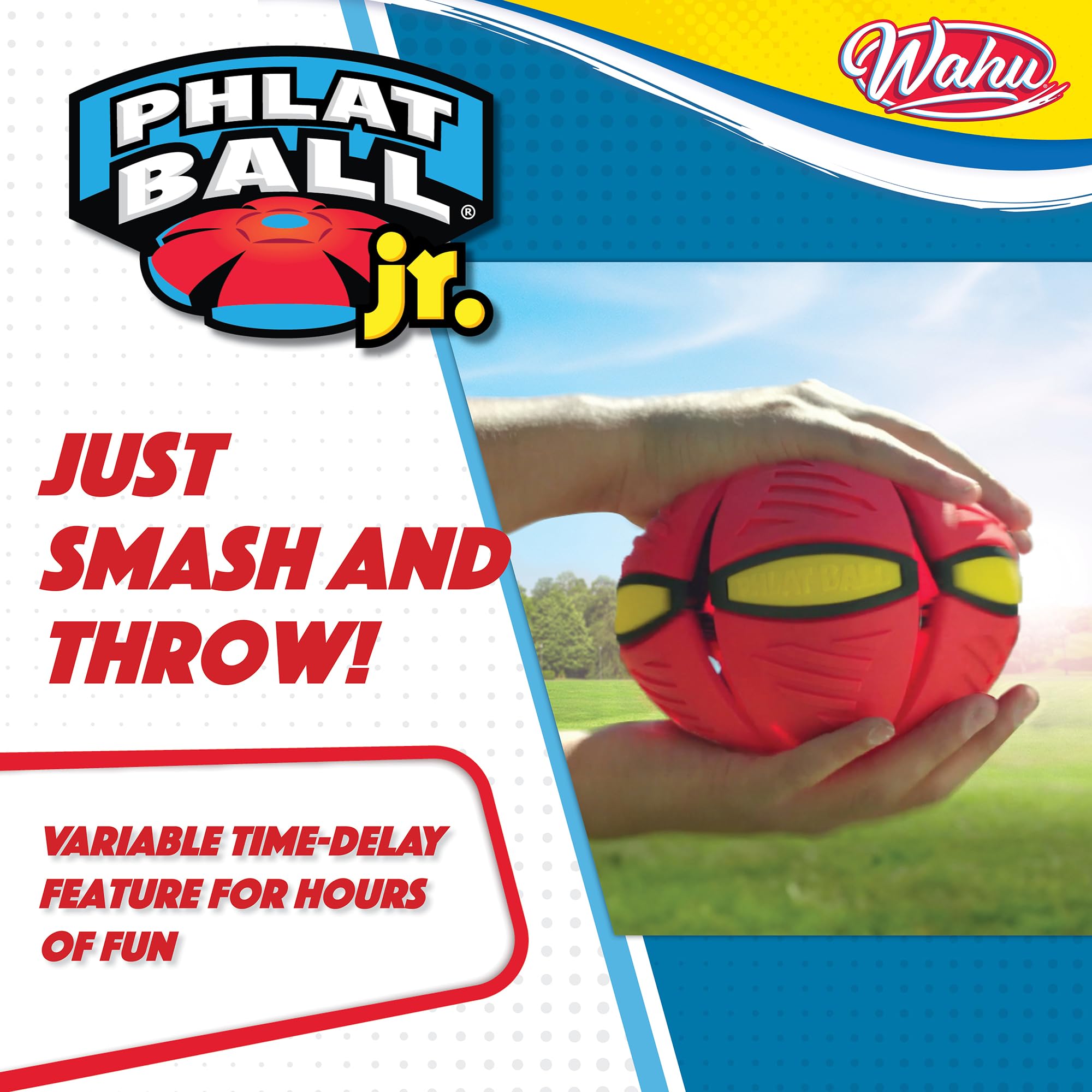 Wahu Phlat Ball Junior - Transforming Disc to Ball Toy for Kids 5+ 10