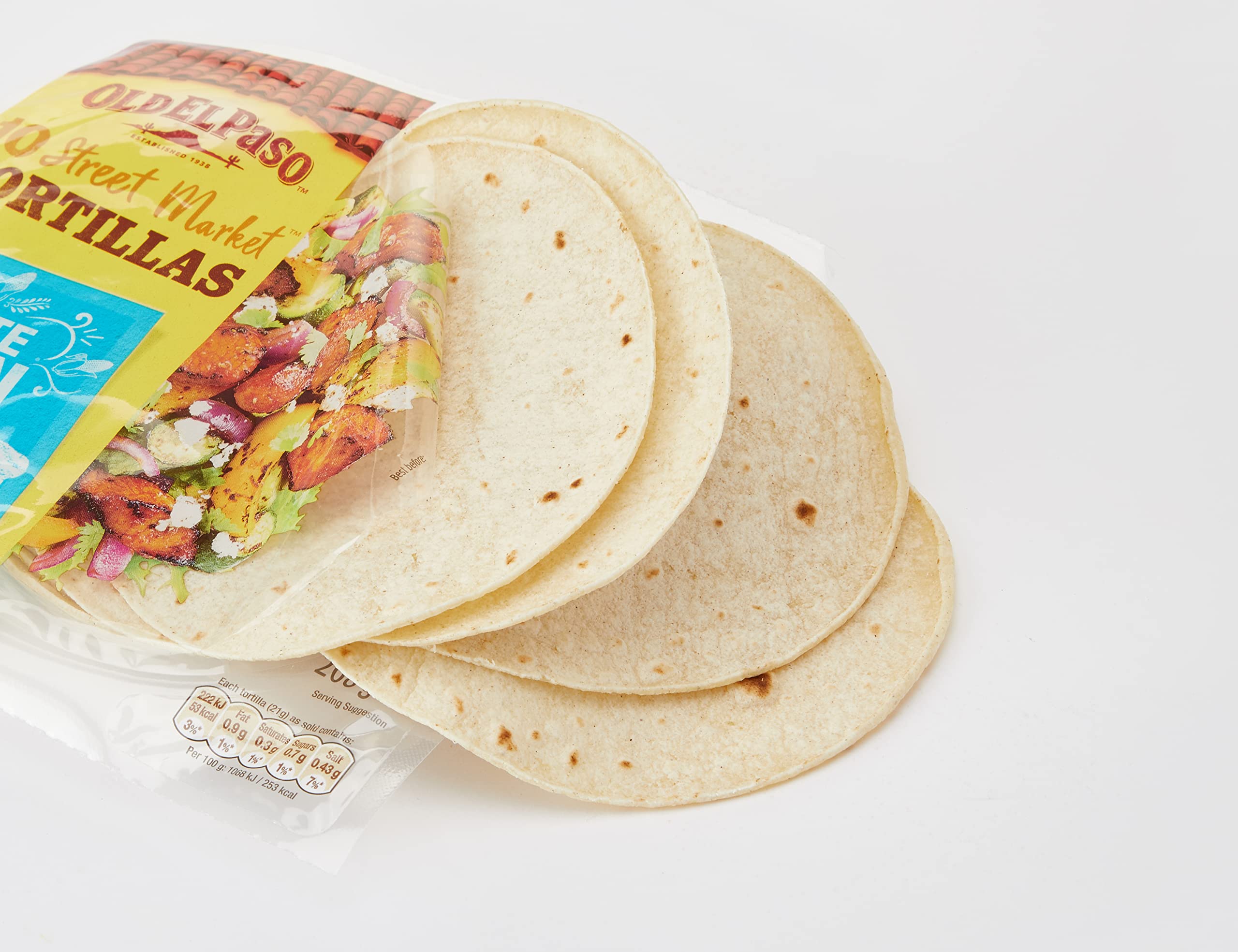 Old El Paso White Corn Gluten Free Tortilla Wraps 208g (Pack of 8) 5
