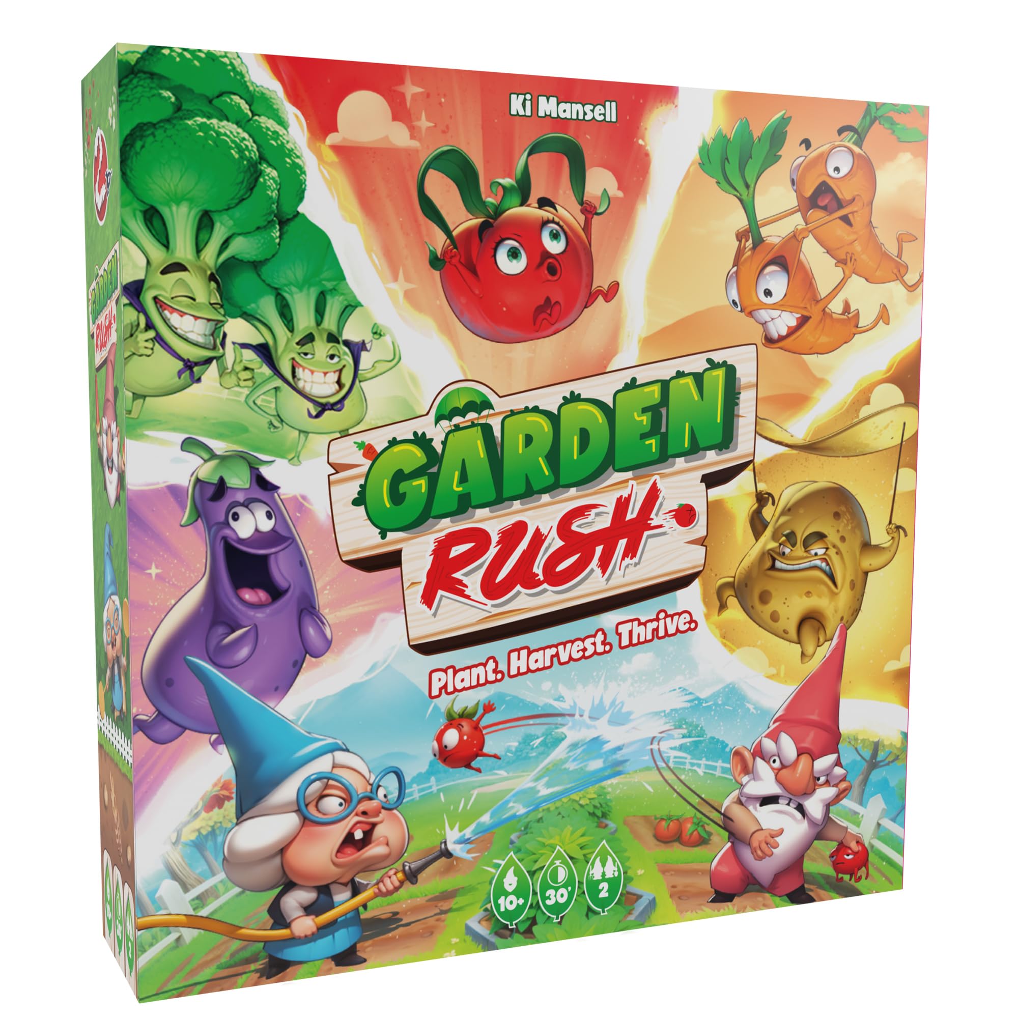 SPACE Cowboys Garden Rush Board Game | Tile Placement Strategy | 2 Players | Ages 10+ | 30 Min 1