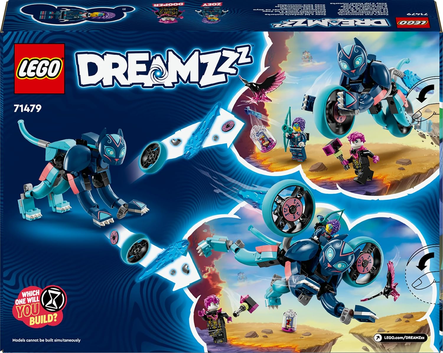 LEGO DREAMZzz Zoey’s Cat Motorcycle Set - Rebuildable Catbike Toy for Kids 7+ 4