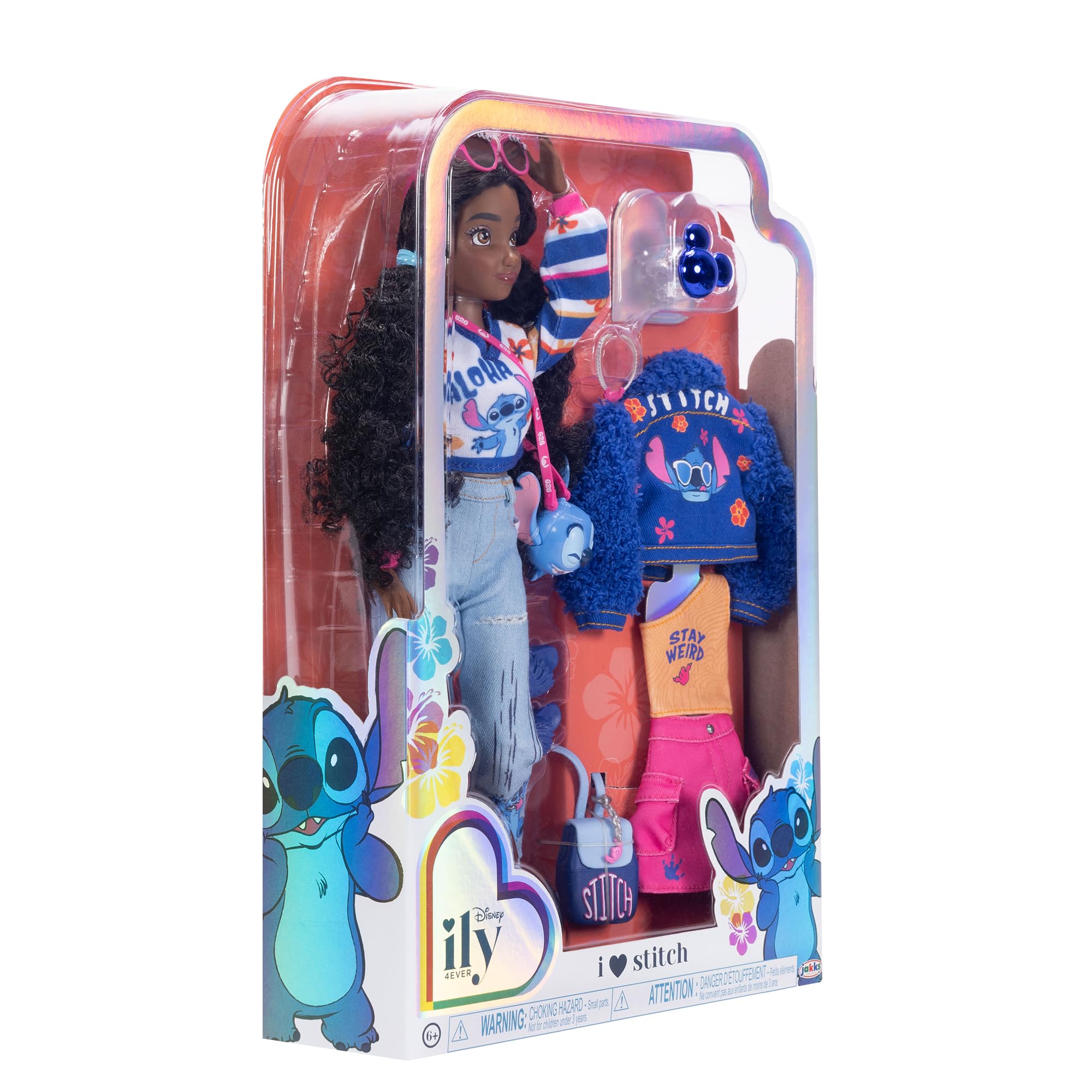 Disney ily 4EVER Stitch Fashion Doll - 11.5" Tall with Kinky Hair & Mix-and-Match Outfits 5