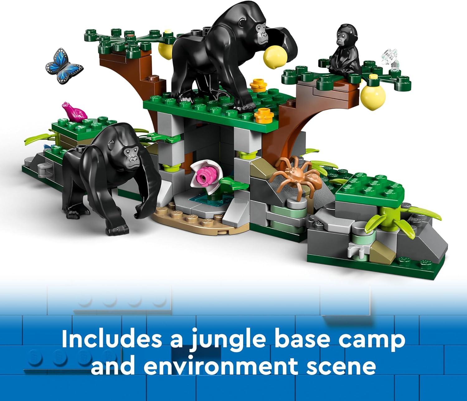 LEGO City Jungle Explorer Helicopter at Base Camp - Building Toy Playset for Kids 8+ 5