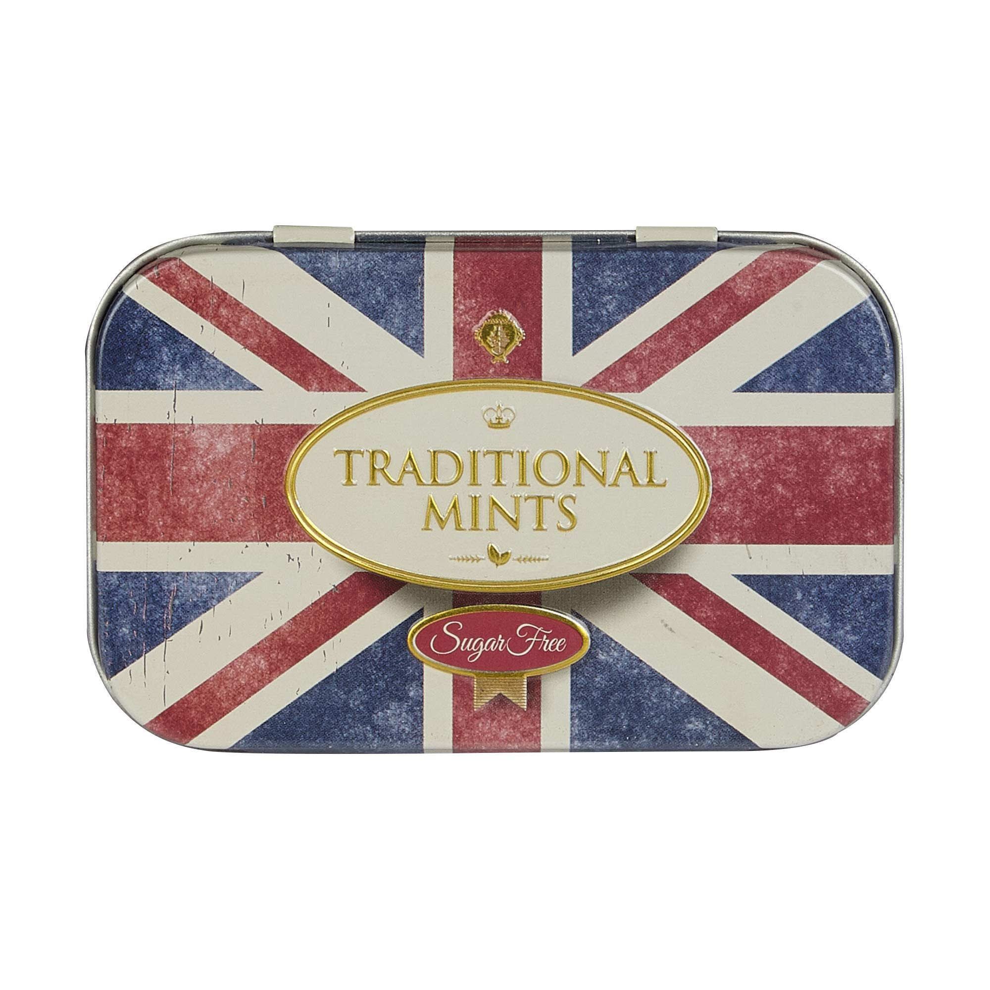 New English Teas Sugar Free Mints in Union Jack Mini Tin - 35g British Gift